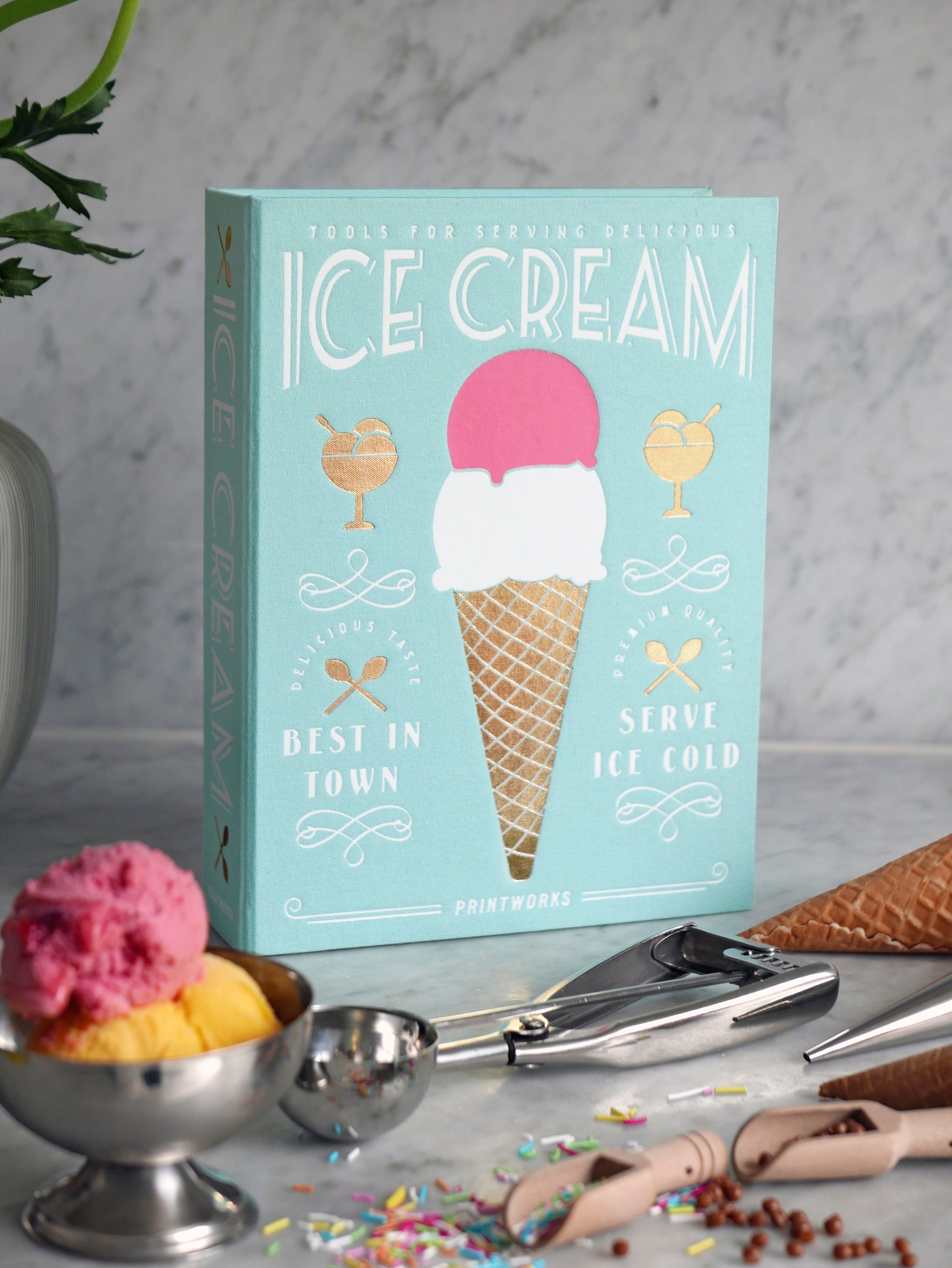 Zestaw do serwowania lodów ICE CREAM TOOLS miętowy