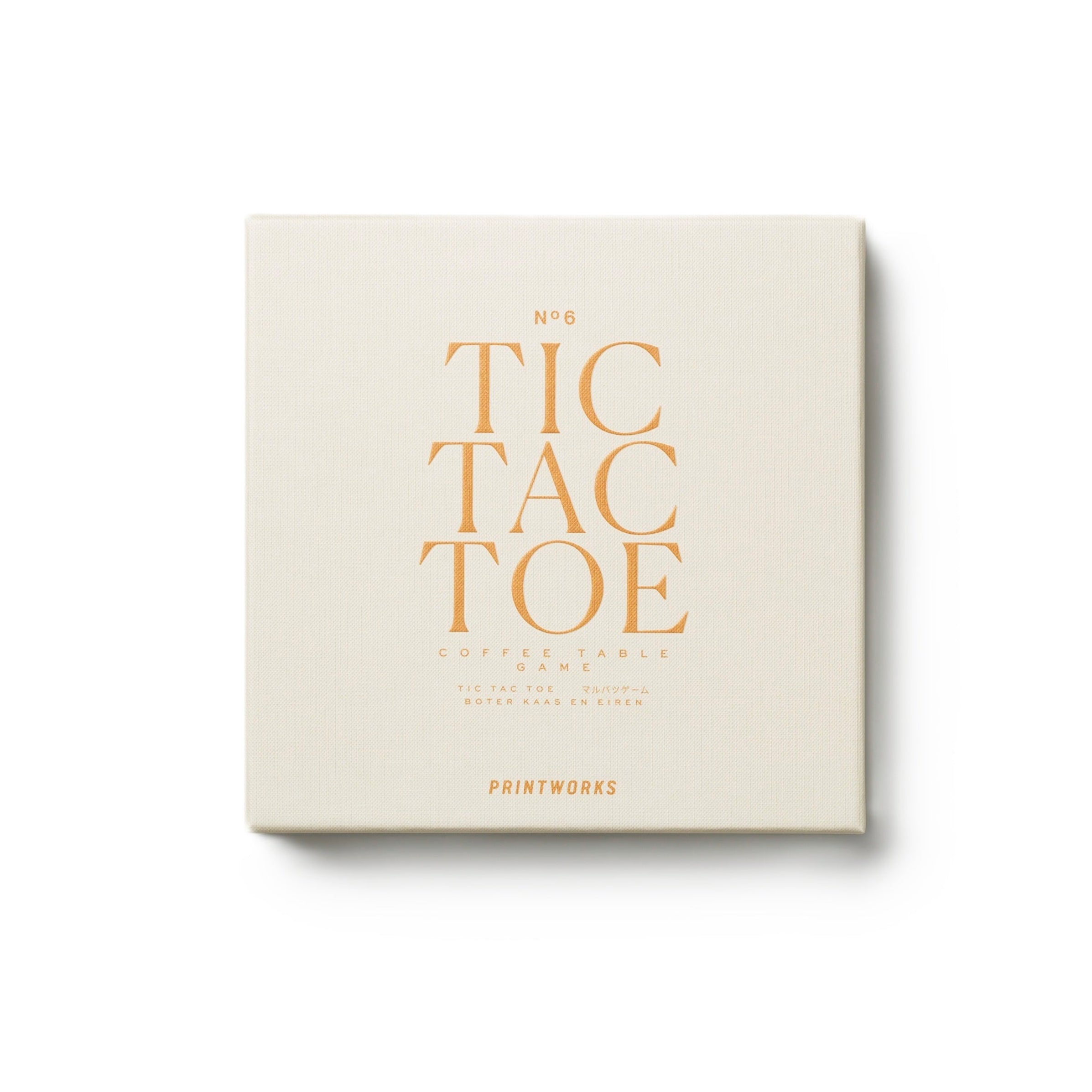 Beige Tic Tac Toe with Black