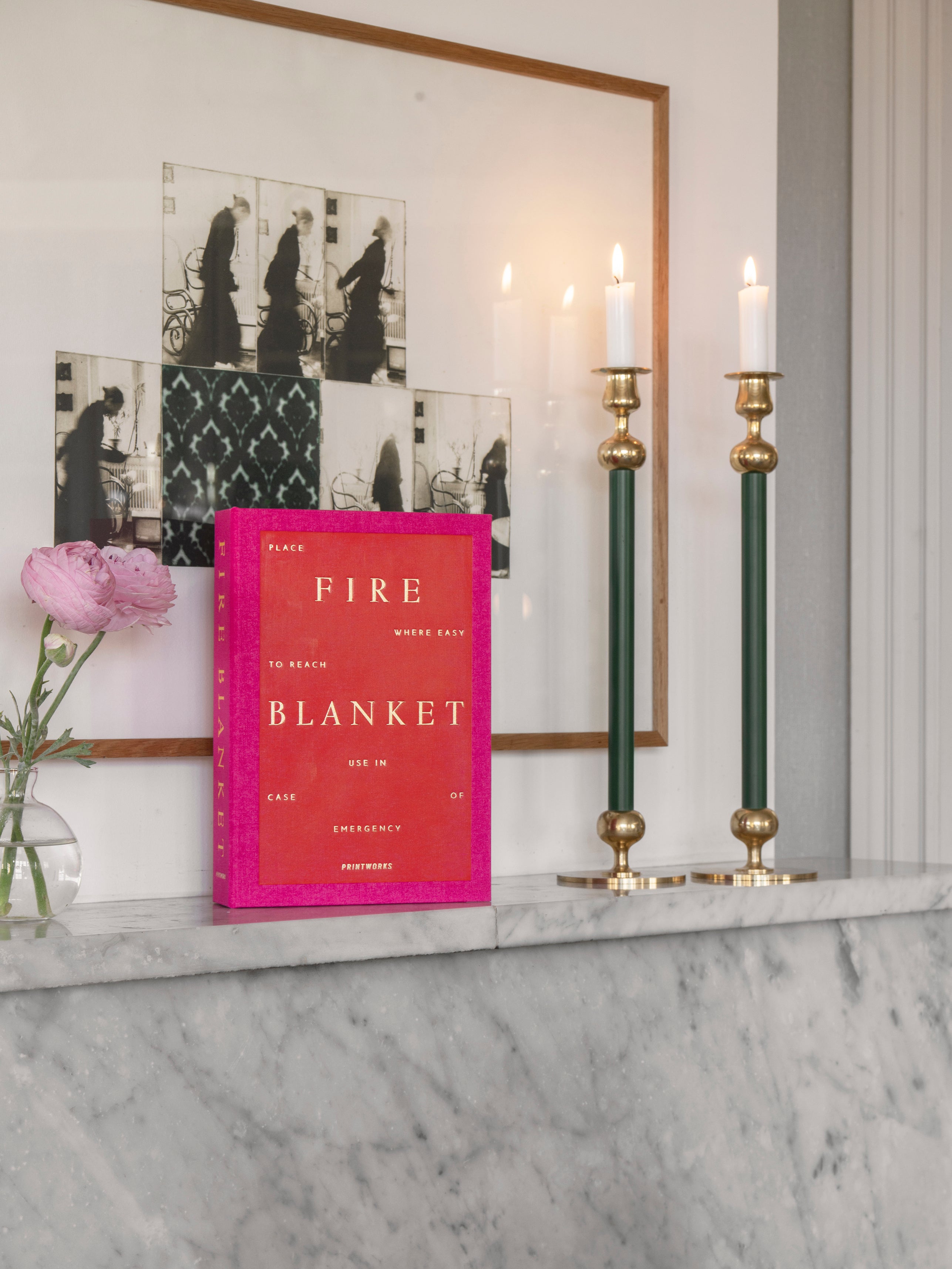 Koc gaśniczy FIRE BLANKET wiśniowy