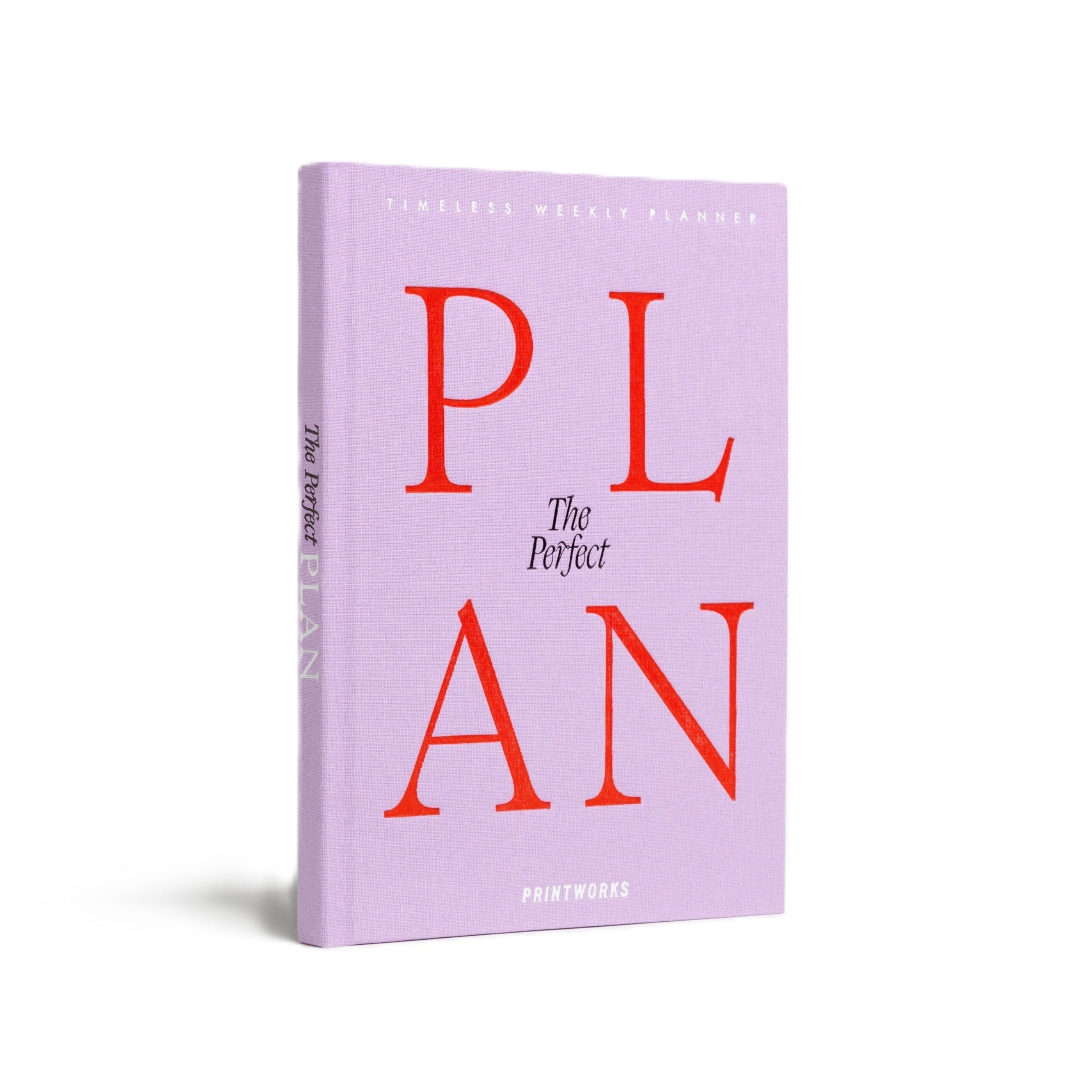 Planer tygodniowy THE PERFECT PLAN fioletowy z czerwonym