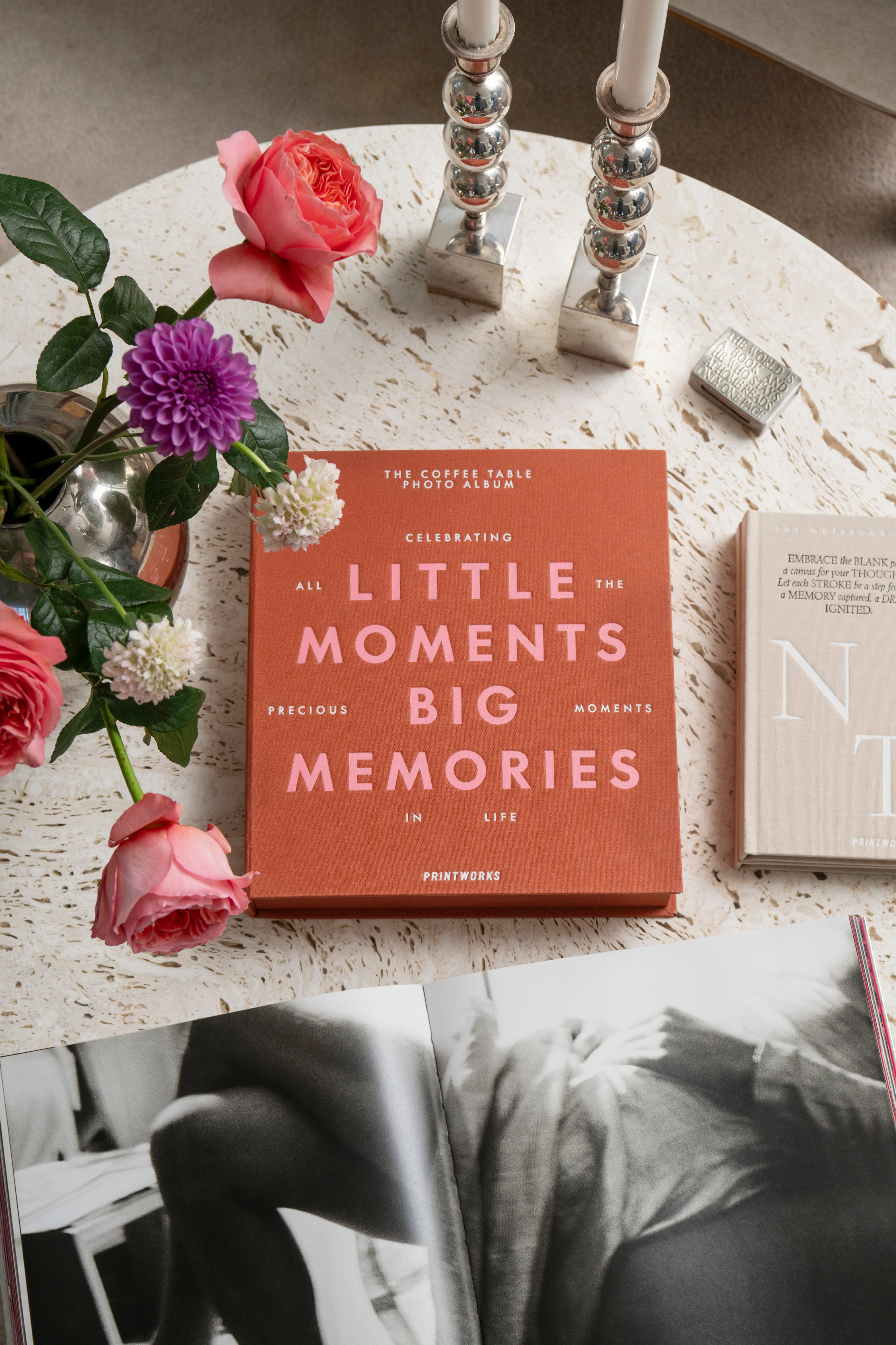 Album na zdjęcia LITTLE MOMENTS BIG MEMORIES pomarańczowy