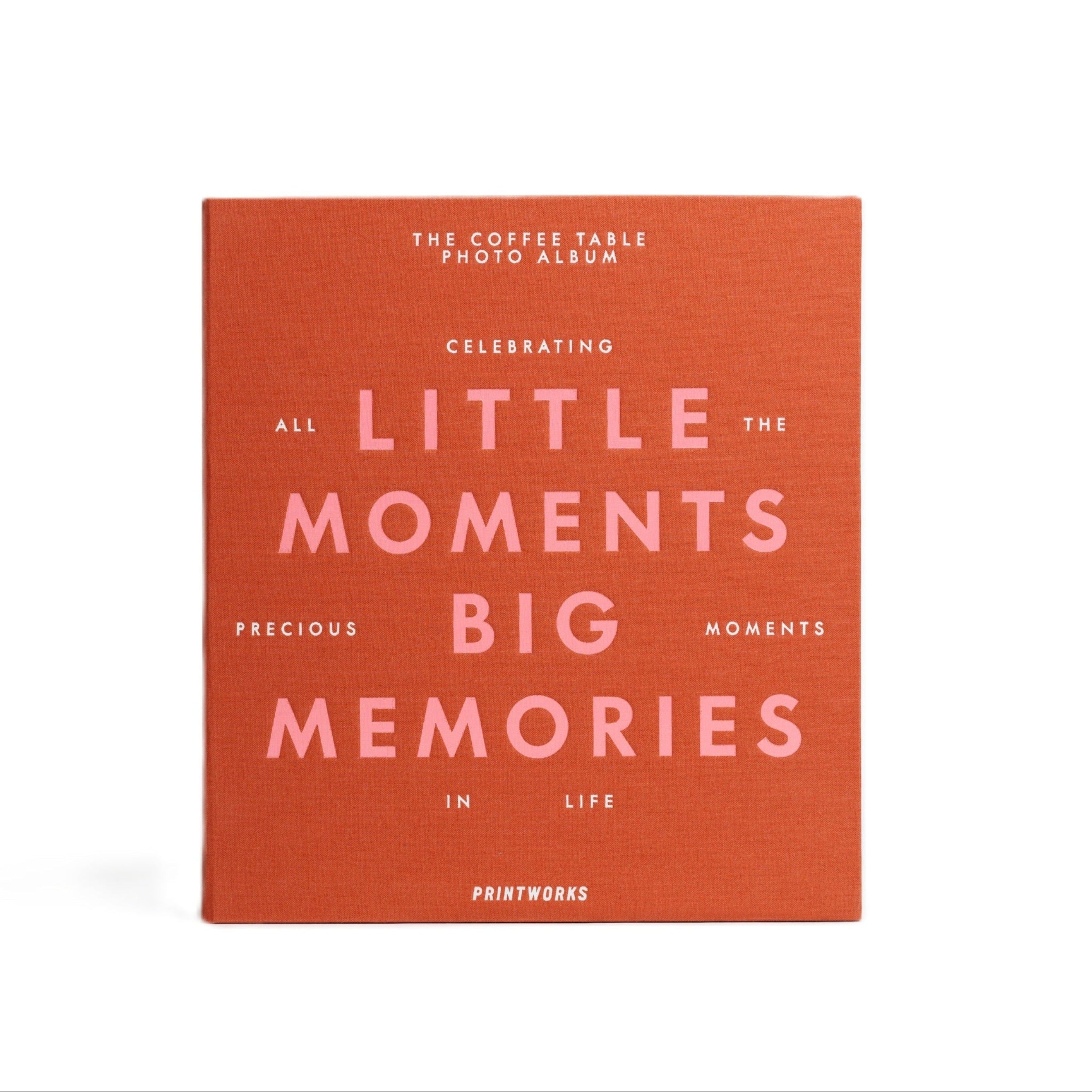 Album na zdjęcia LITTLE MOMENTS BIG MEMORIES pomarańczowy