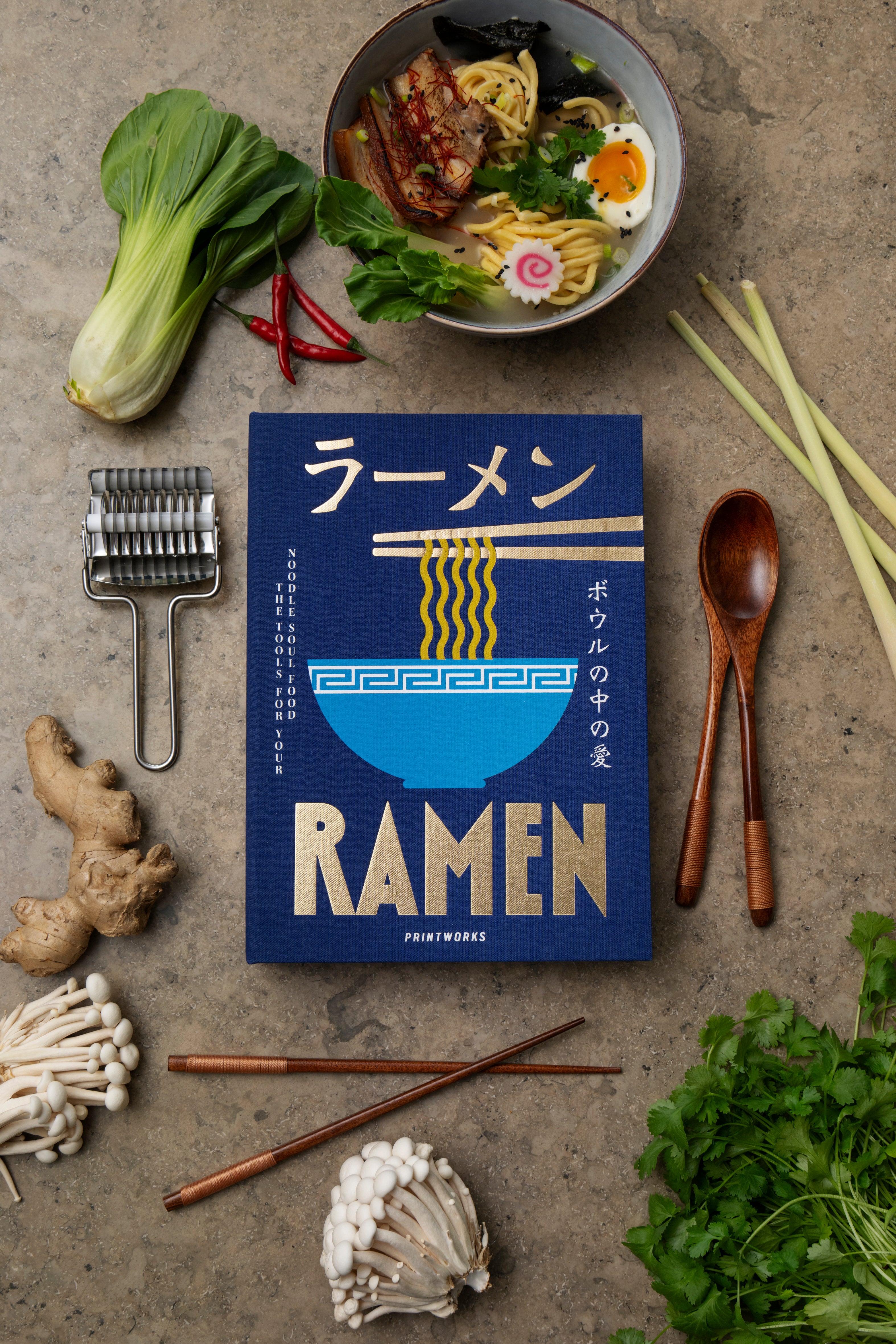 Zestaw do ramenu RAMEN TOOLS granatowy