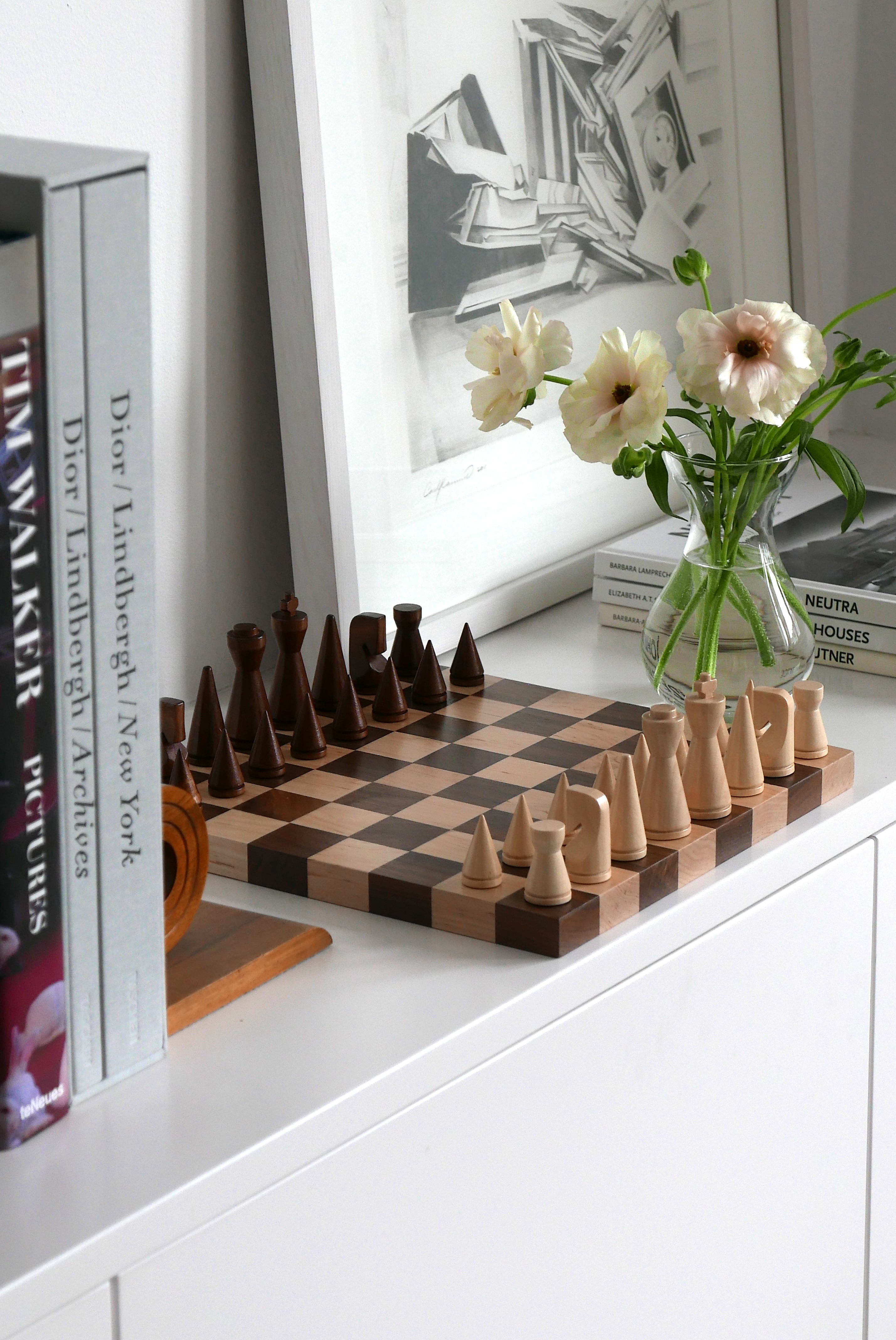 Zestaw do gry w szachy MINIMALIST CHESS drewno
