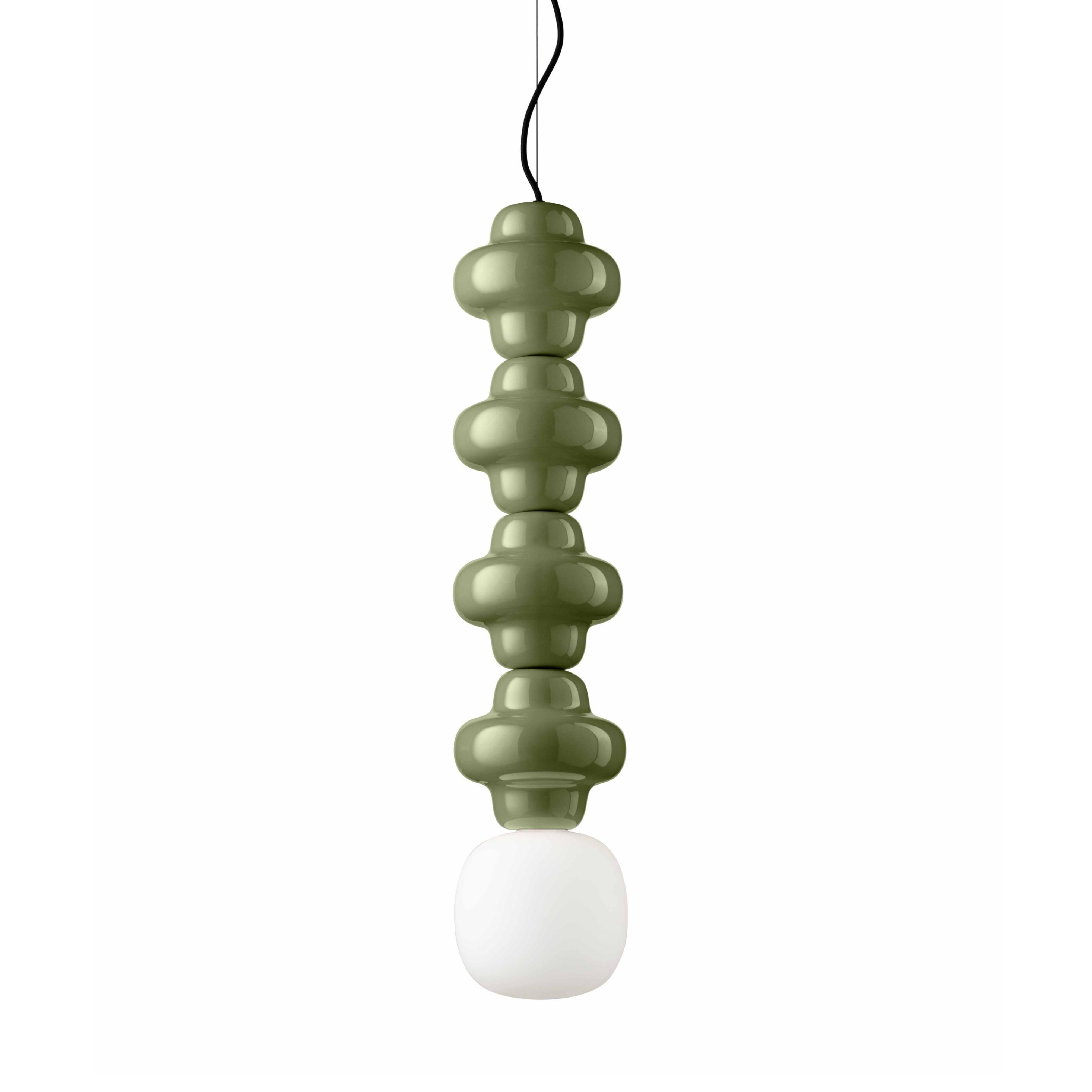 Lampa wisząca ceramiczna COPACABANA 4 szałwiowy