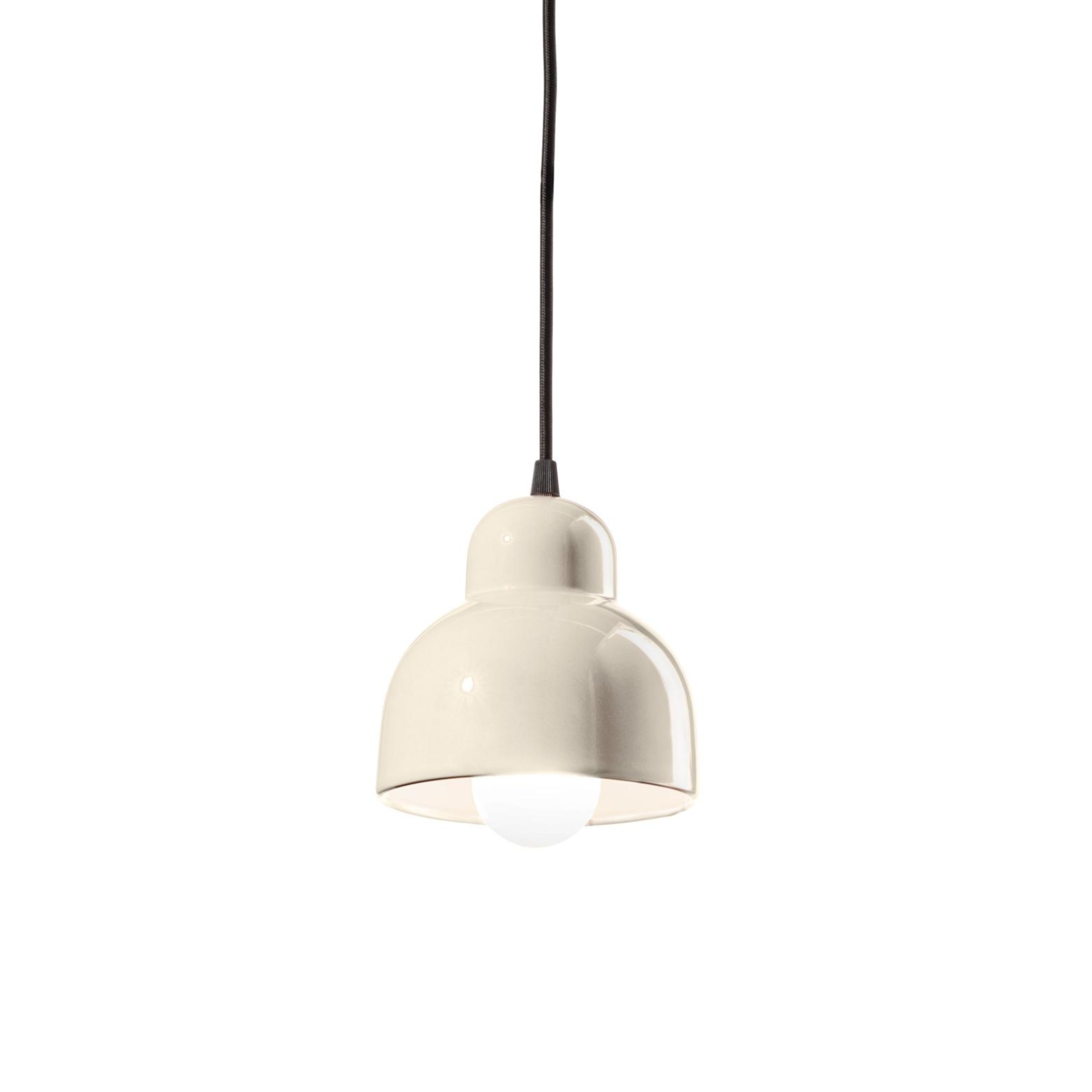 Lampa wisząca ceramiczna BERIMBAU kremowy