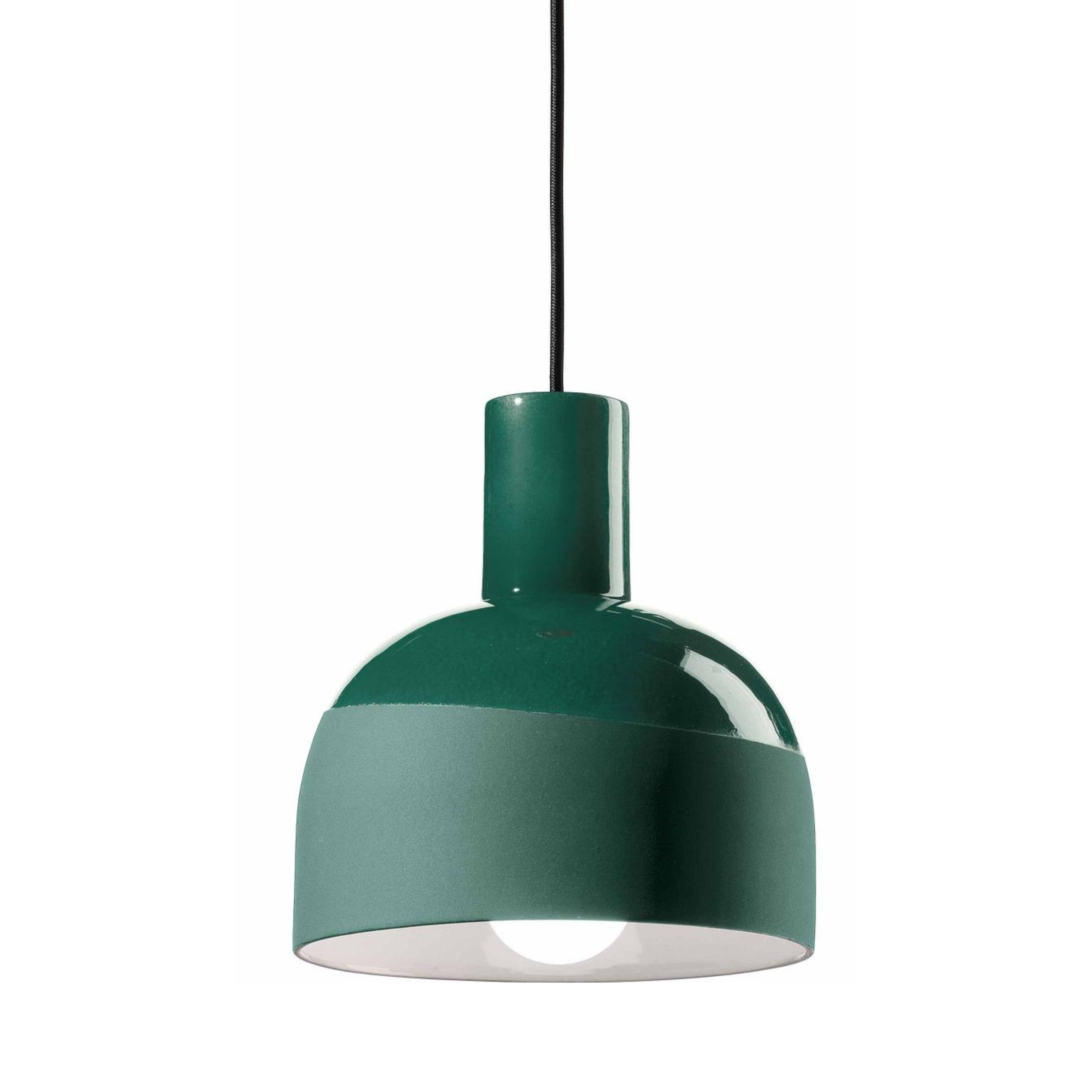 Lampa wisząca ceramiczna CAXIXI butelkowa zieleń