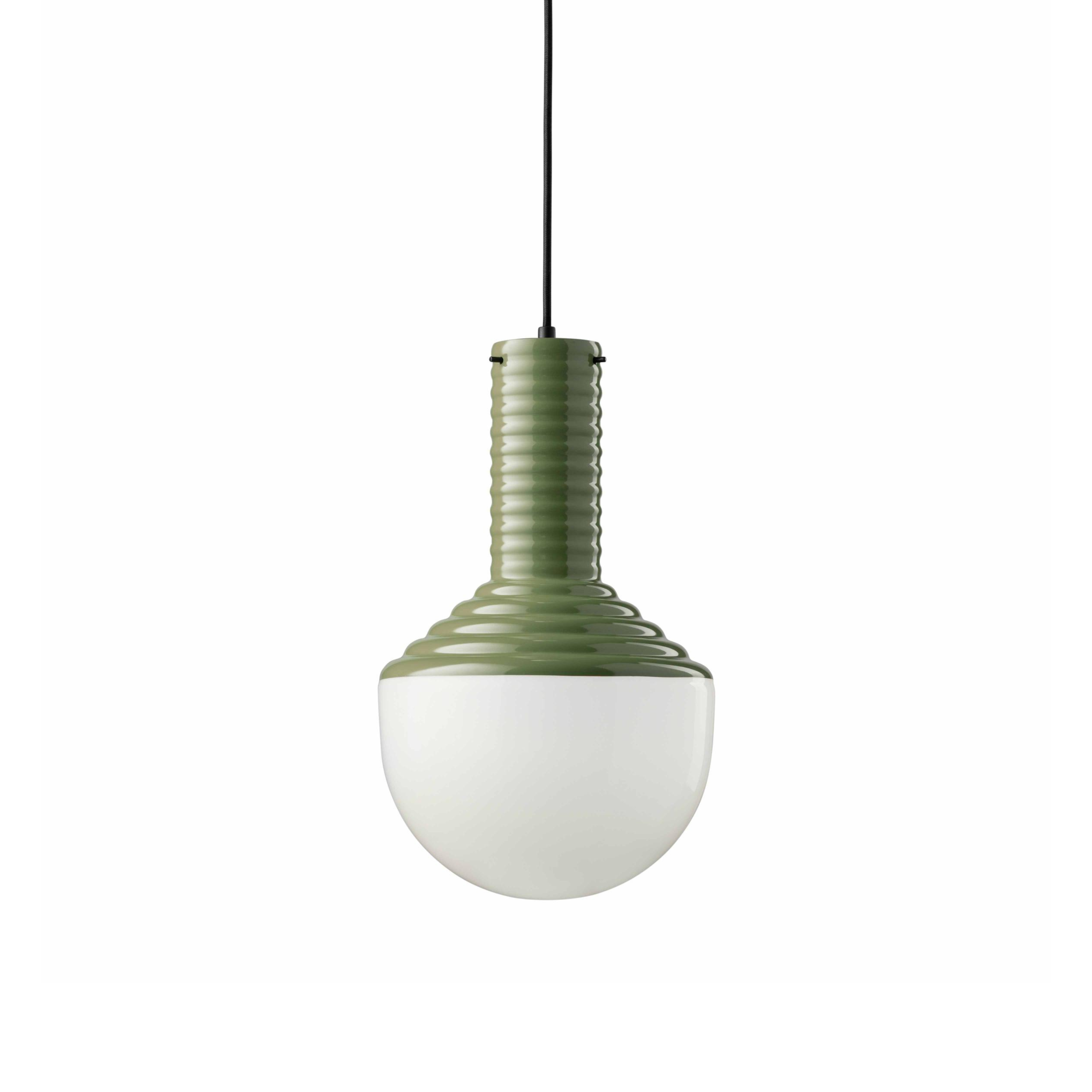 Lampa wisząca ceramiczna SELARÒN szałwiowy zielony