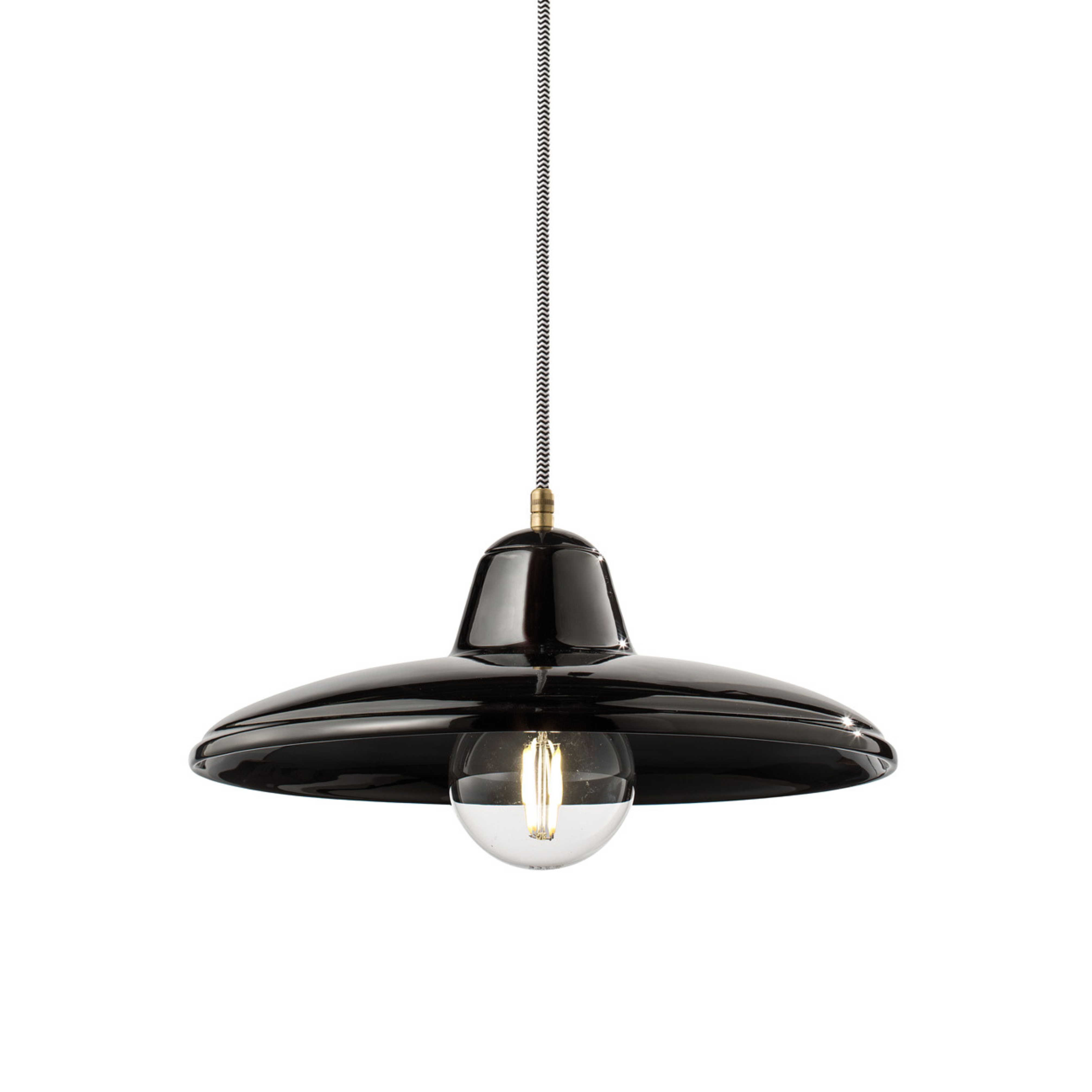 Lampa wisząca ceramiczna B&W czarny