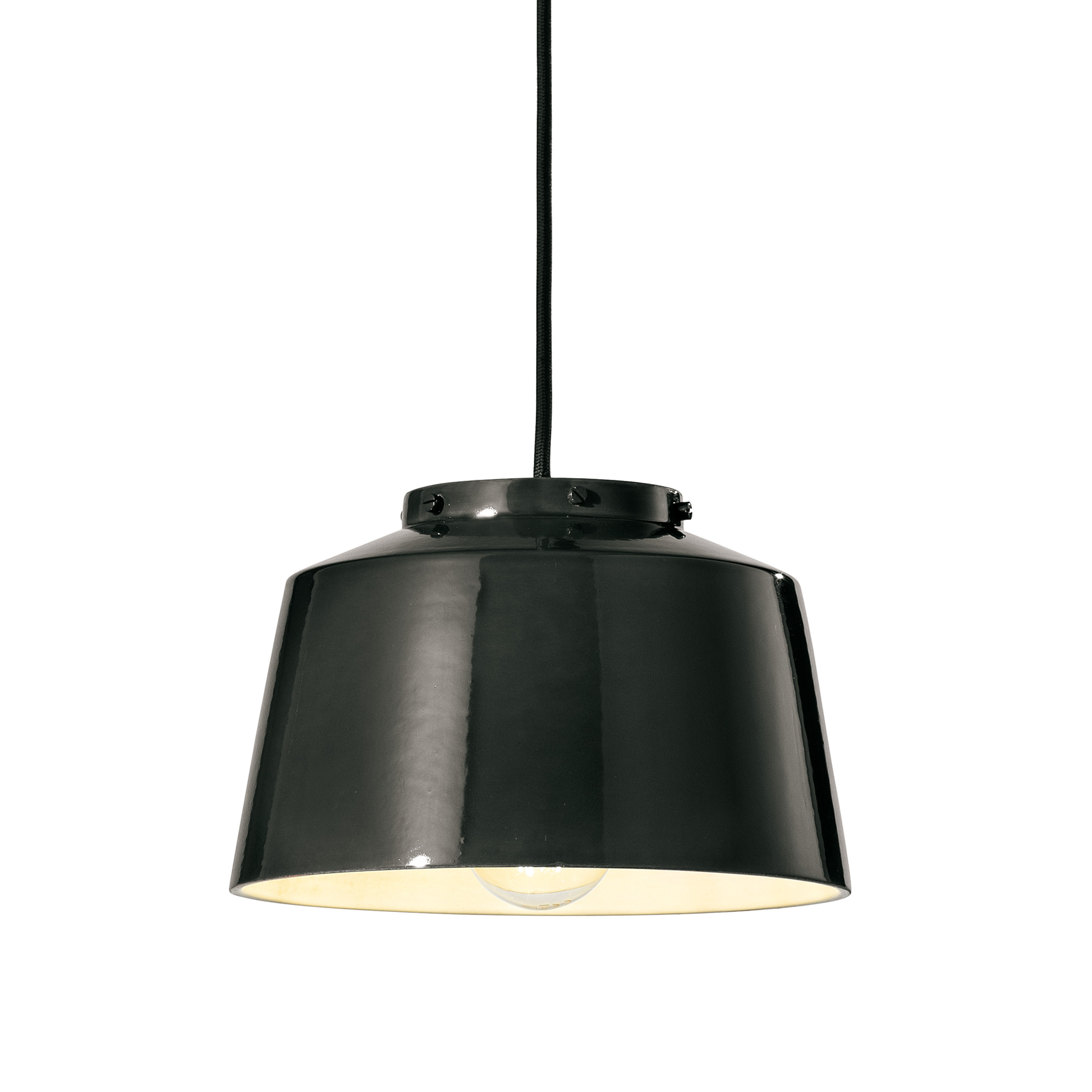 Lampa wisząca ceramiczna 50's czarny