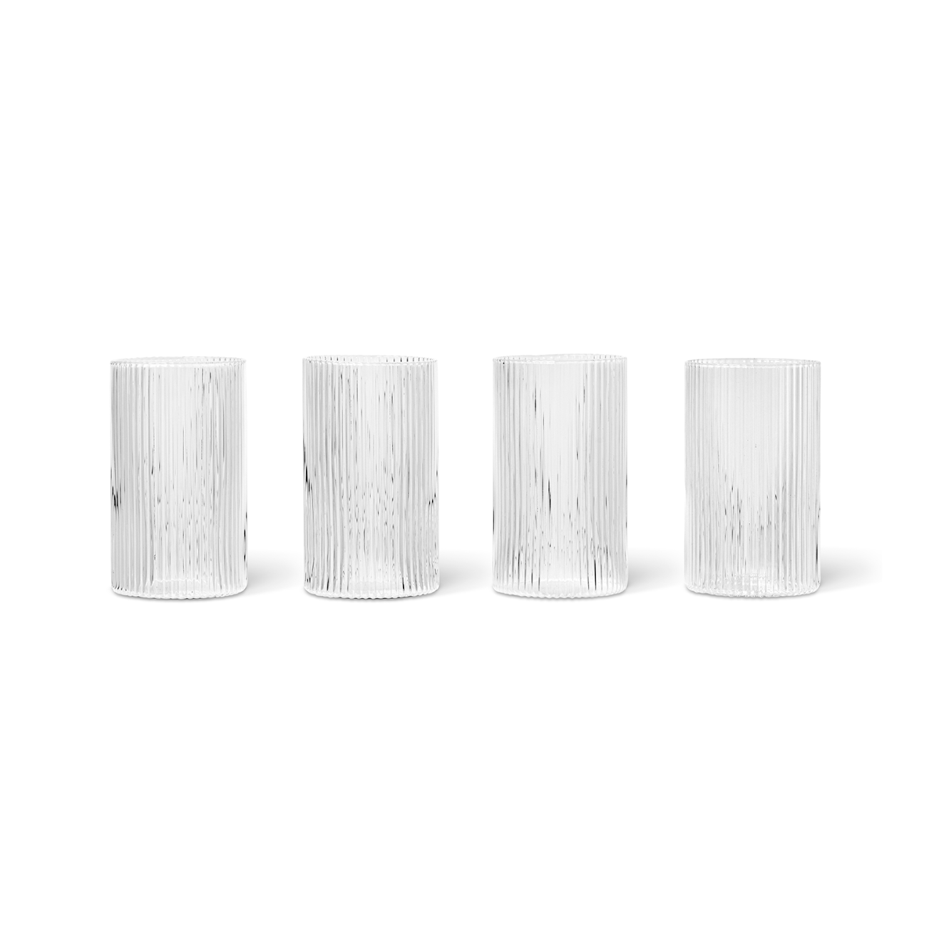 Zestaw szklanek RIPPLE VERRINES ręcznie dmuchane szkło