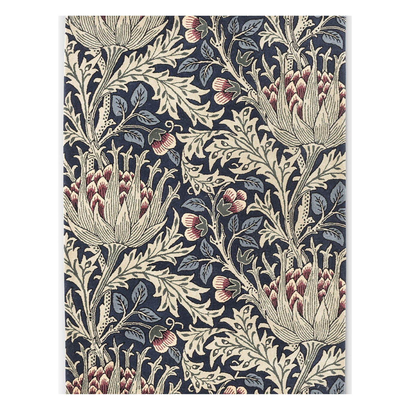 Artichoke rug mineral beige and navy blue