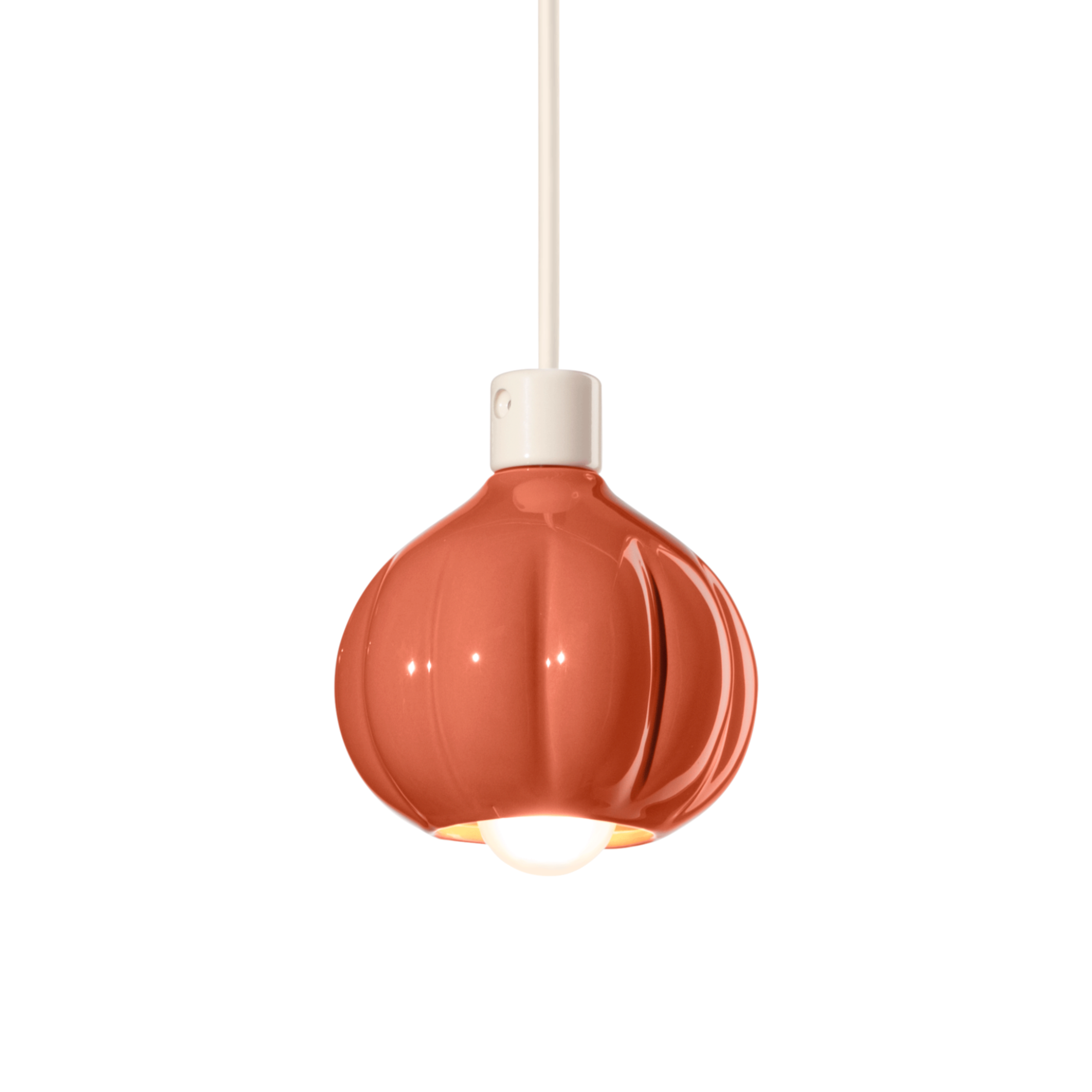 Lampa wisząca ceramiczna AFOXÉ pomarańczowy