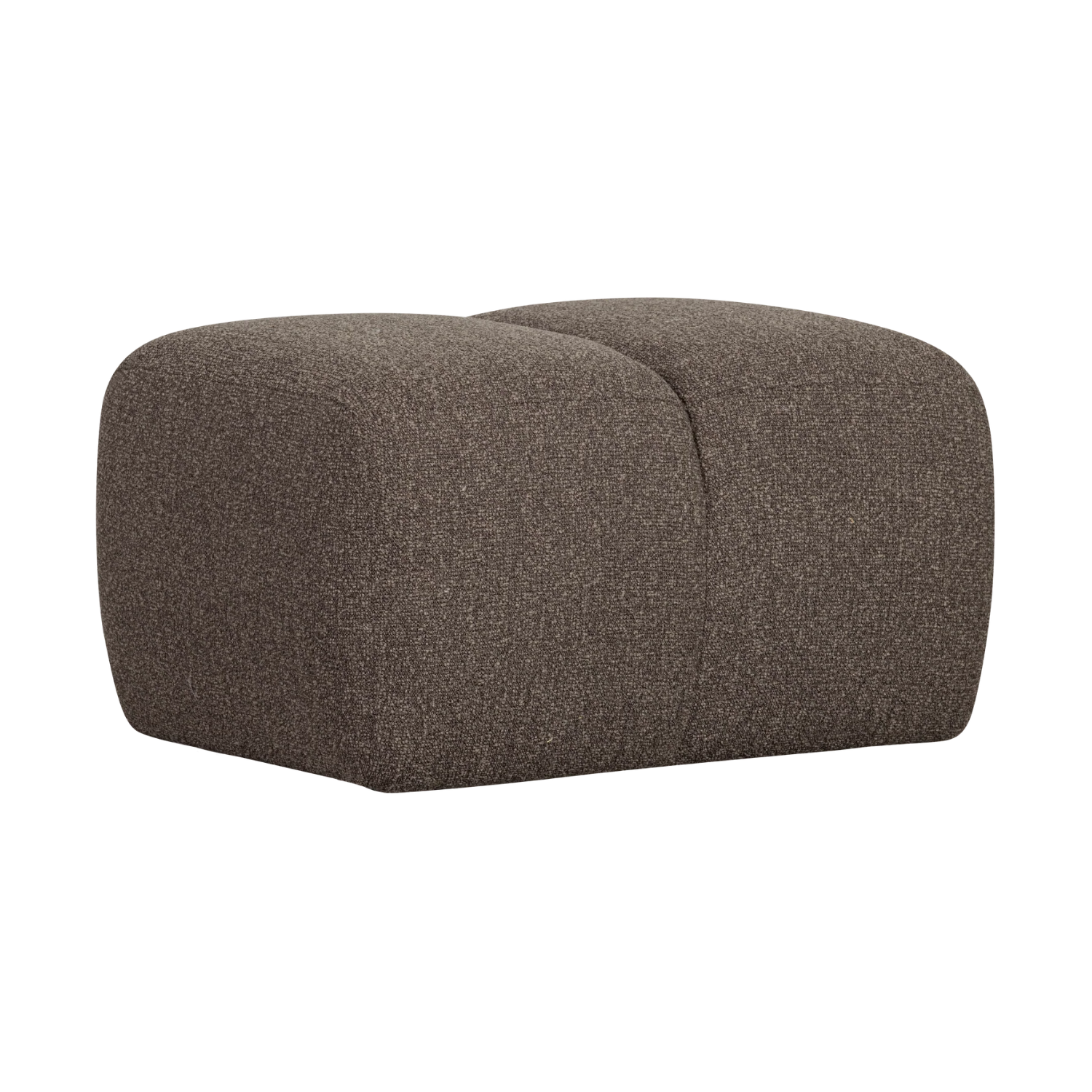 Puf MOJO ciemnobrązowy bouclé
