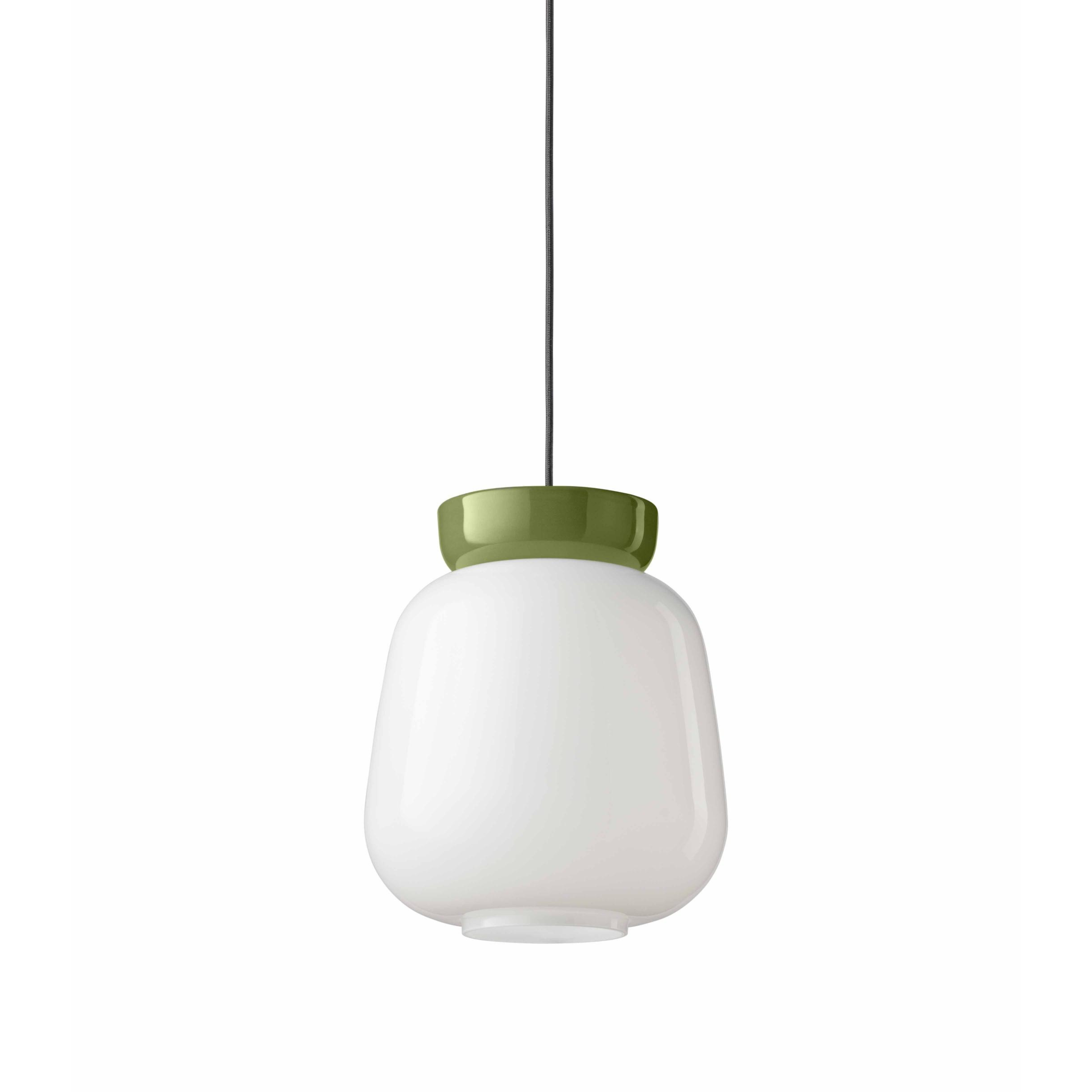 Lampa wisząca ceramiczna CORCOVADO mleczny z szałwiowym