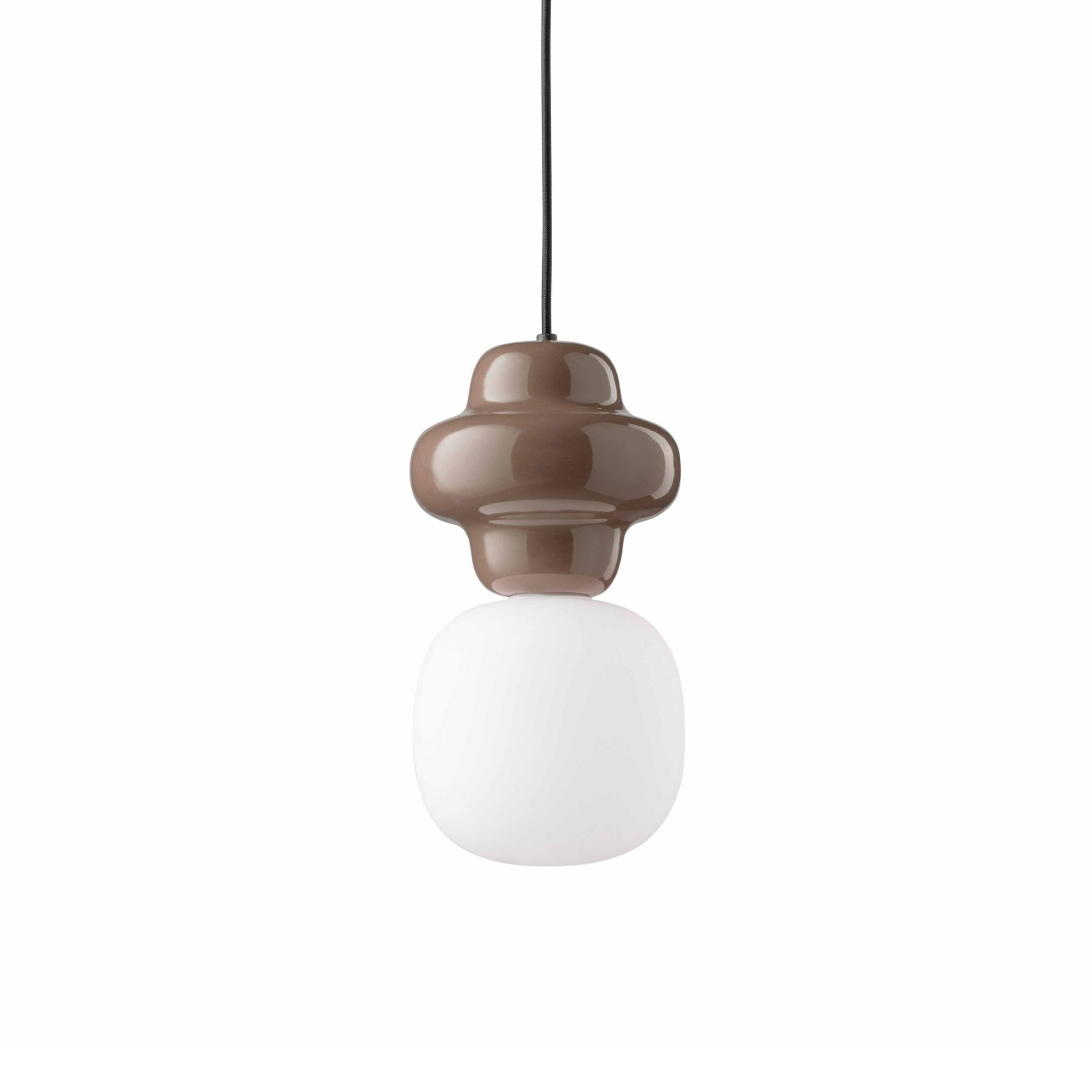 Lampa wisząca ceramiczna COPACABANA mokka