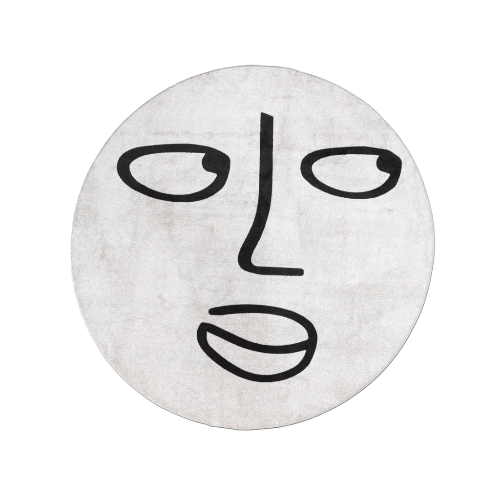 Dywan okrągły SILENT MOON biały
