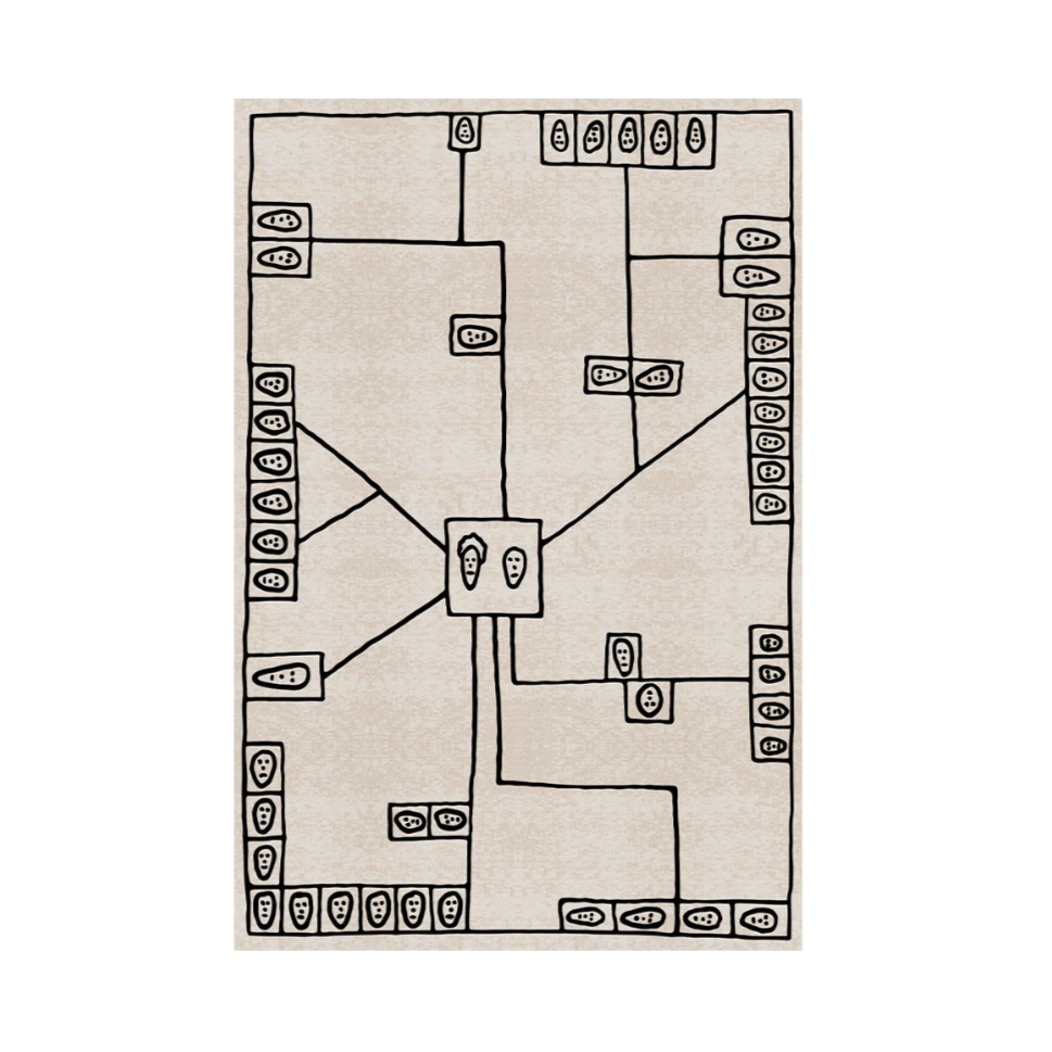 Dywan prostokątny MAP beżowy