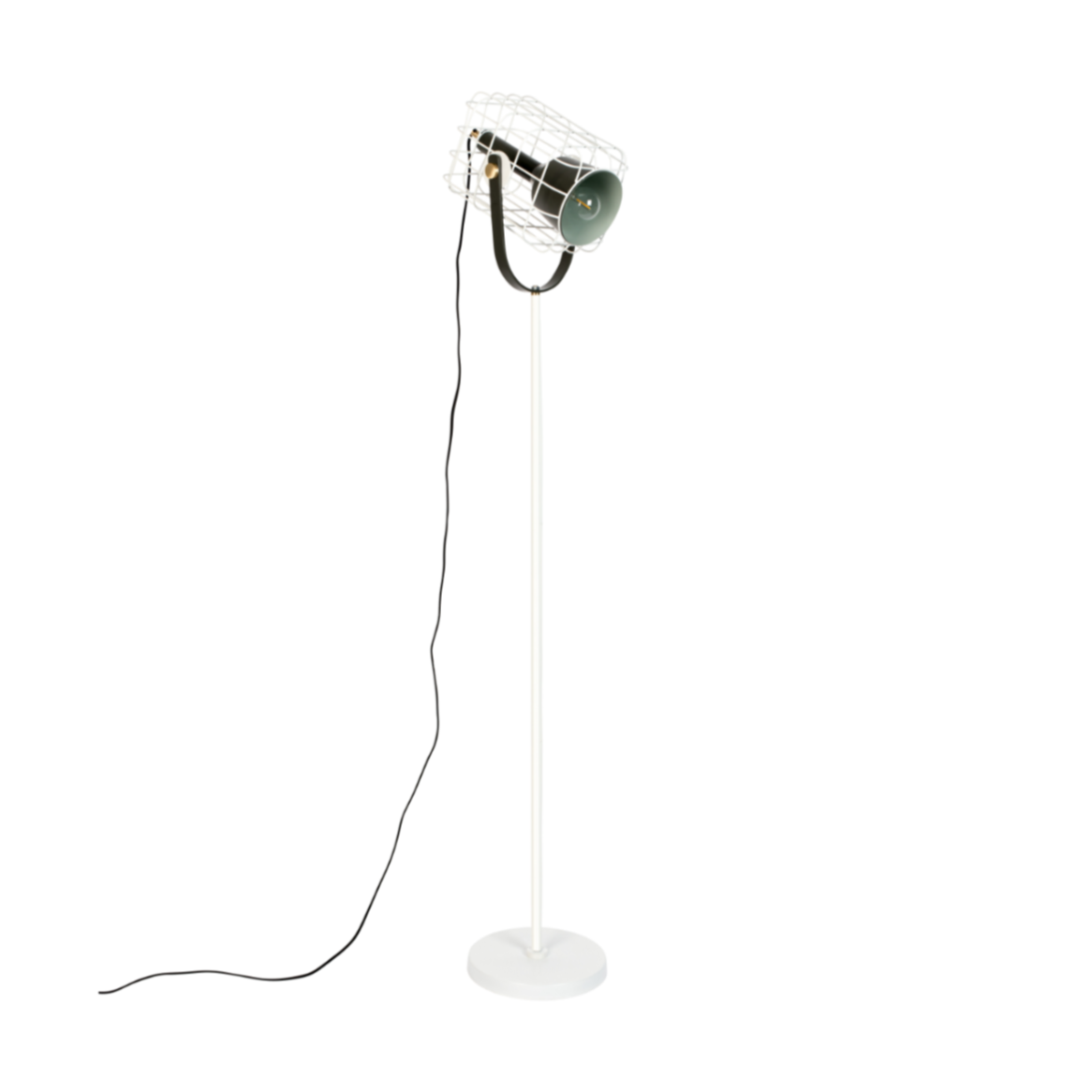Lampa podłogowa CAGE biały