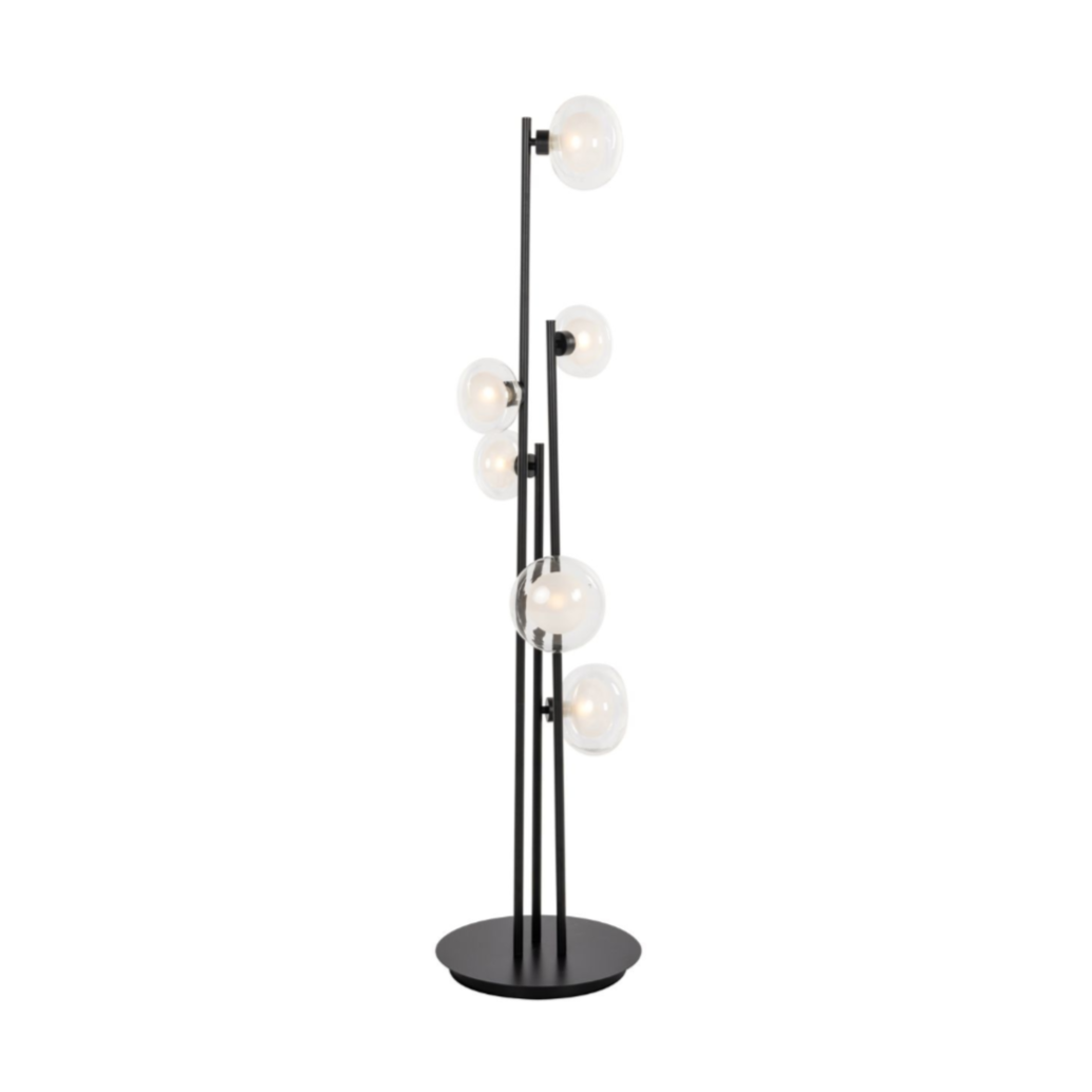 Stehlampe LUVA schwarz