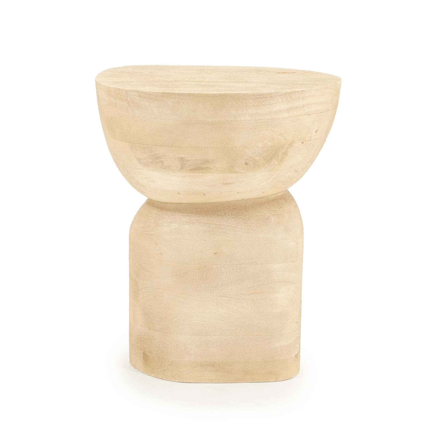 Stolik boczny COBBLE drewno mango
