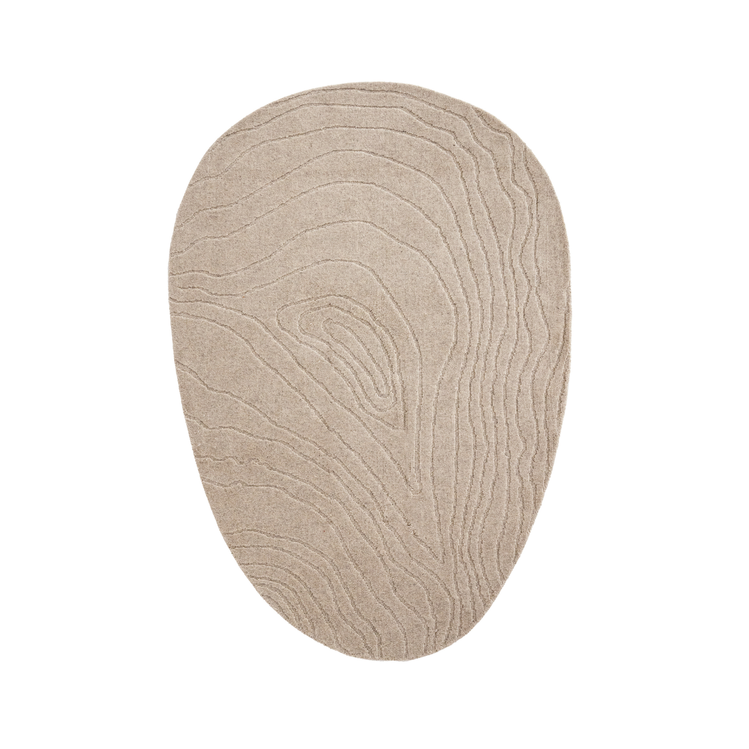 Dywan owalny PEBBLE beżowy