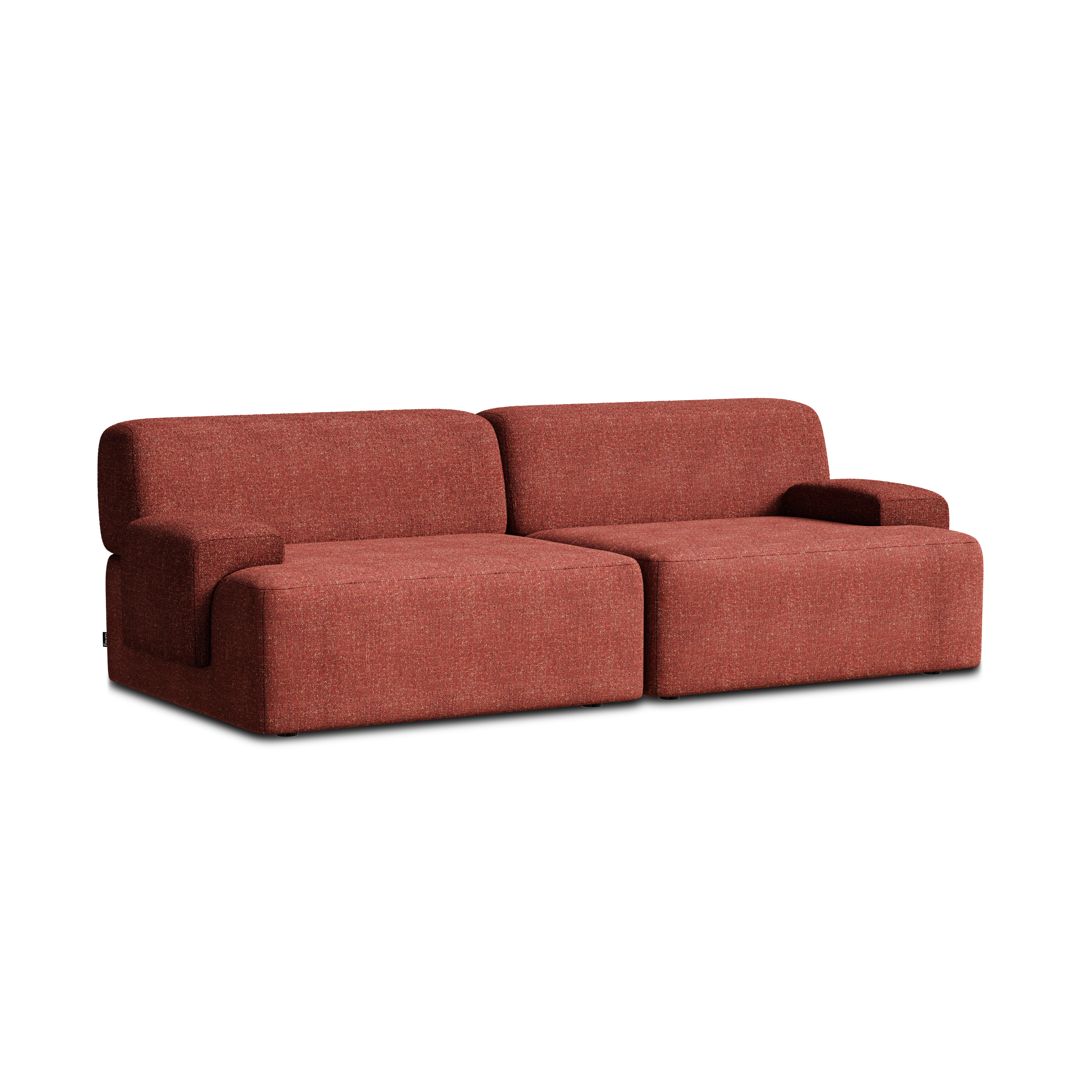 Sofa modułowa 2-osobowa UMI kasztanowy czerwony