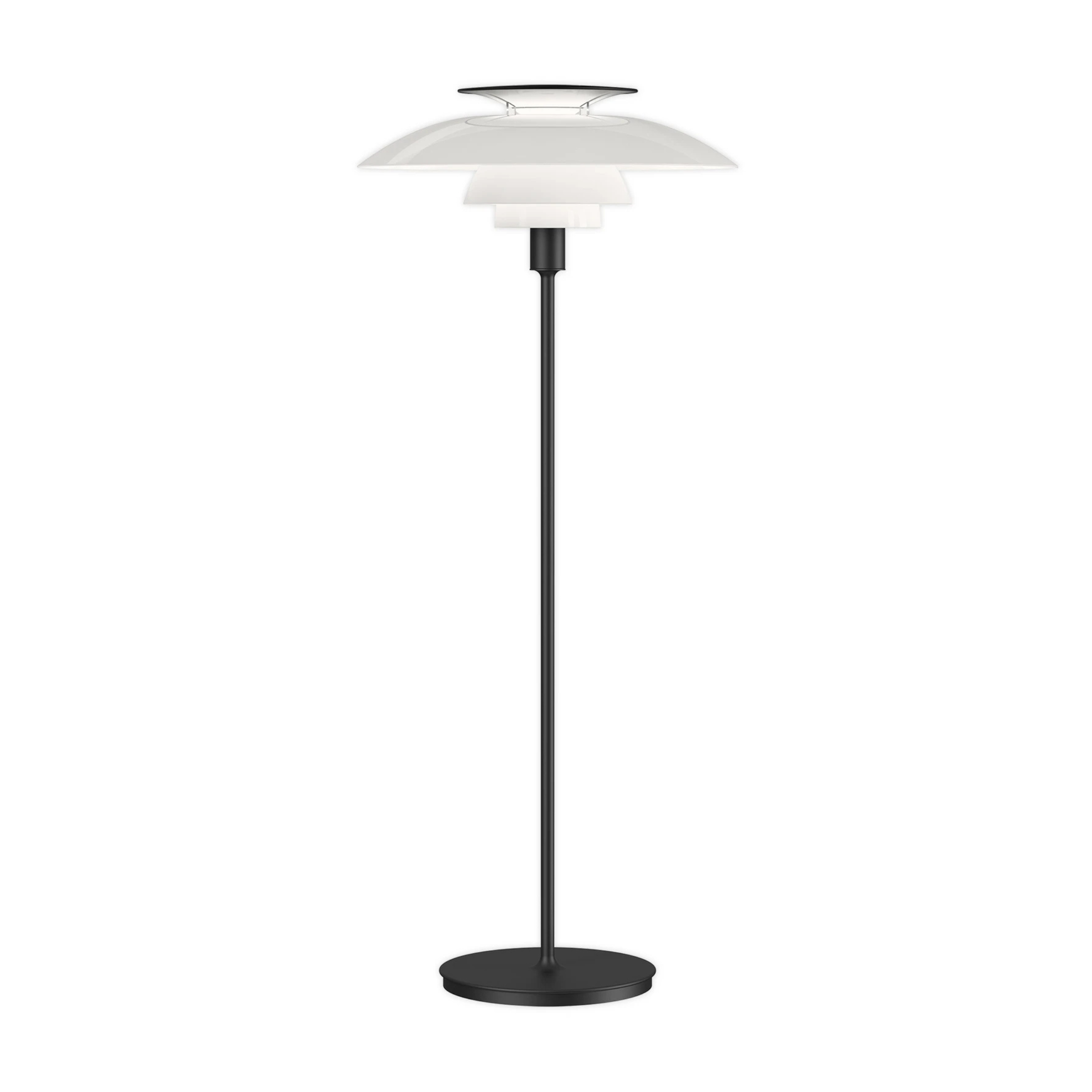 PH 80 floor lamp white with black base