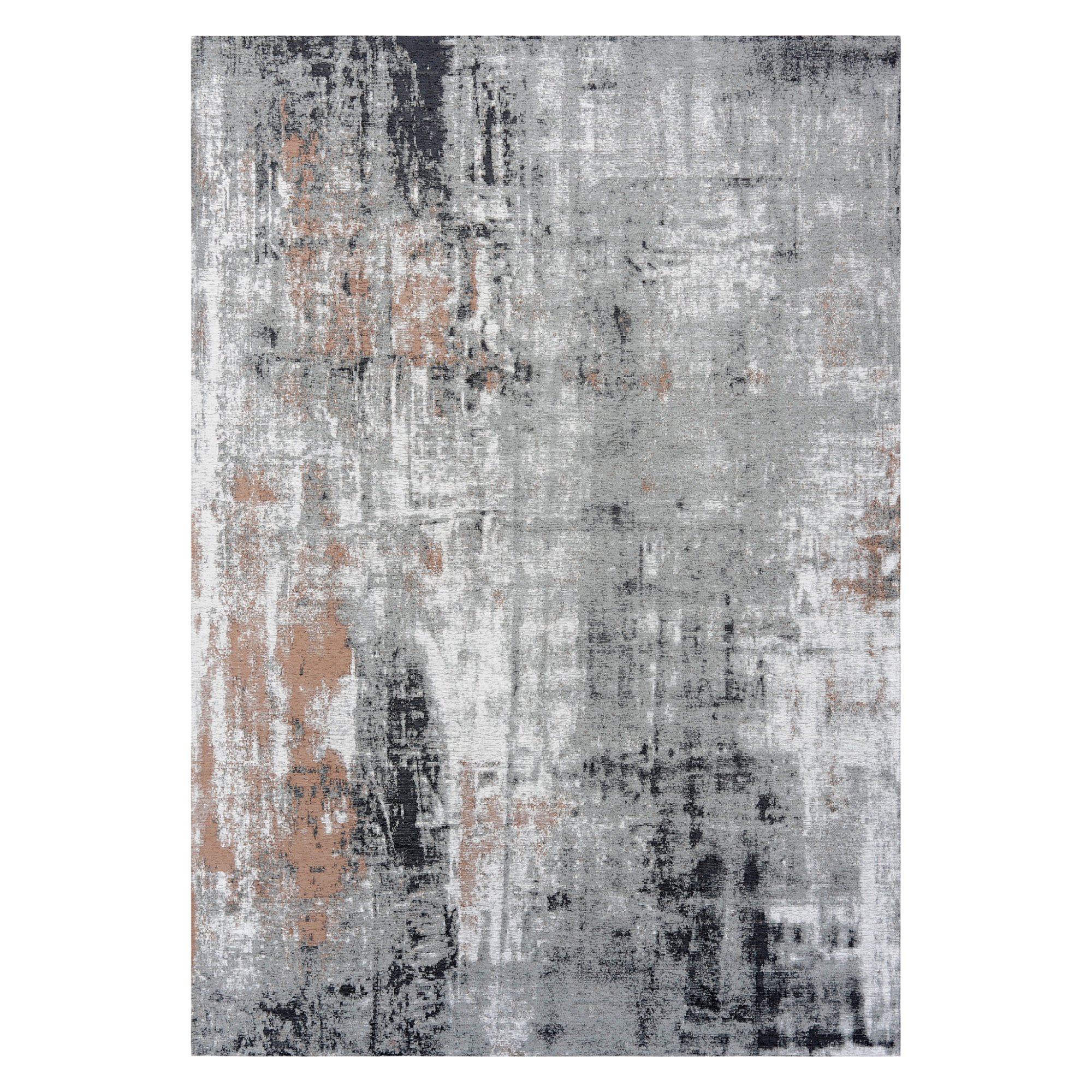 Dywan DECO RUGS szary z brązowym i czarnym