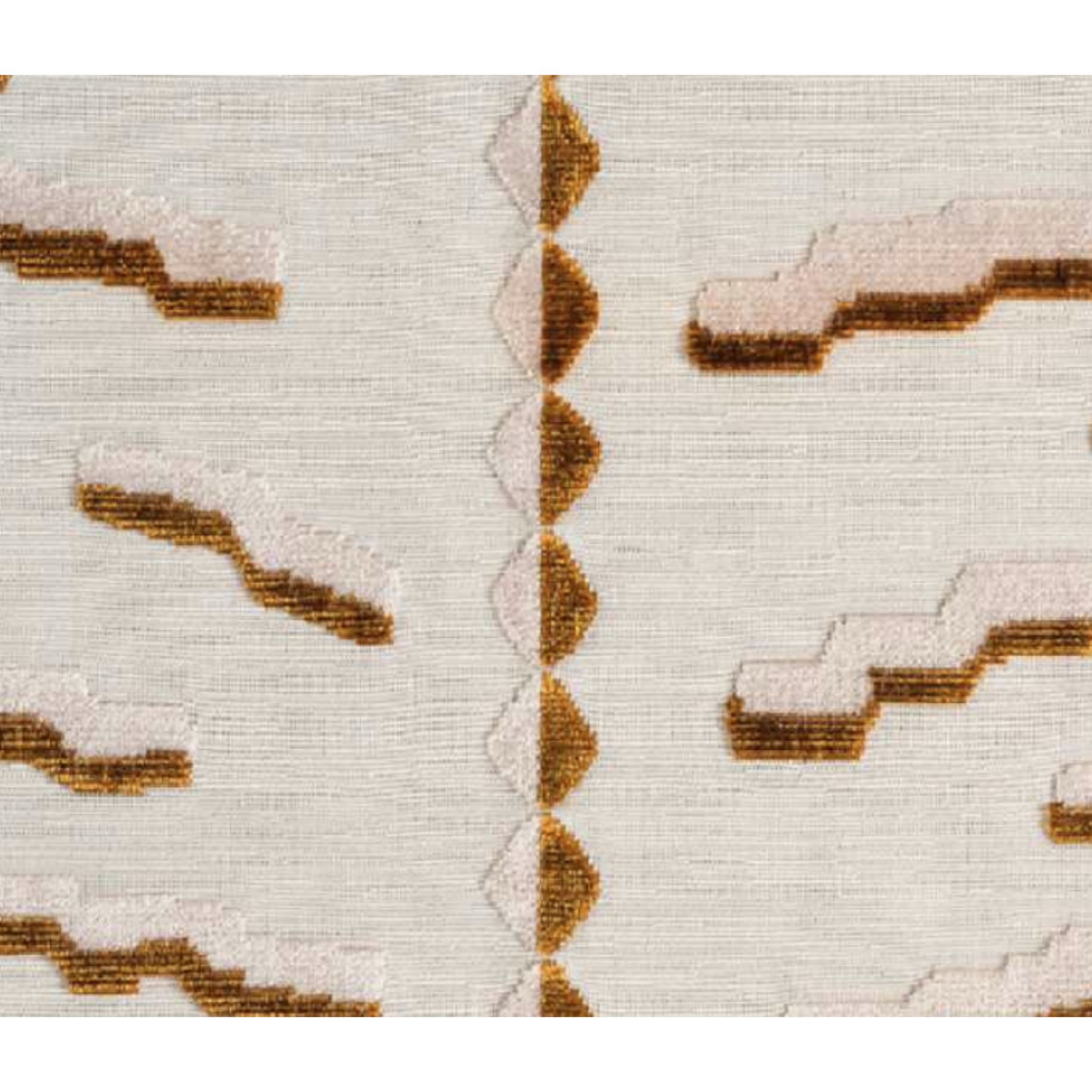 Stuhl HELLO sandbeige mit braunem Muster