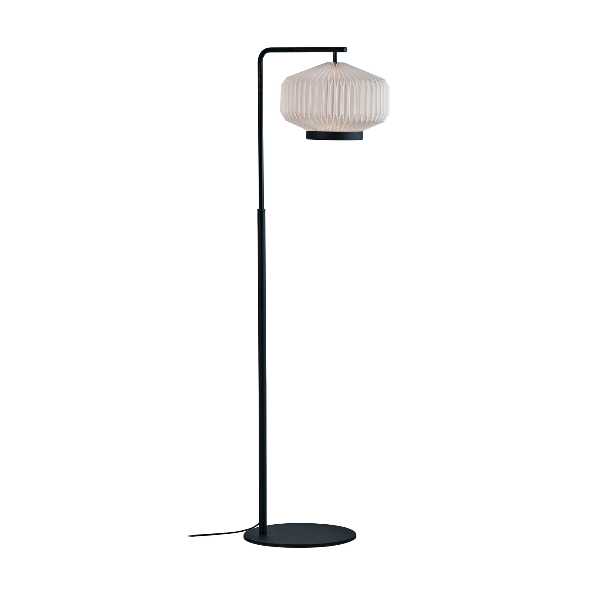 Lampa podłogowa MODEL 386 SHIBUI biały z czarną podstawą