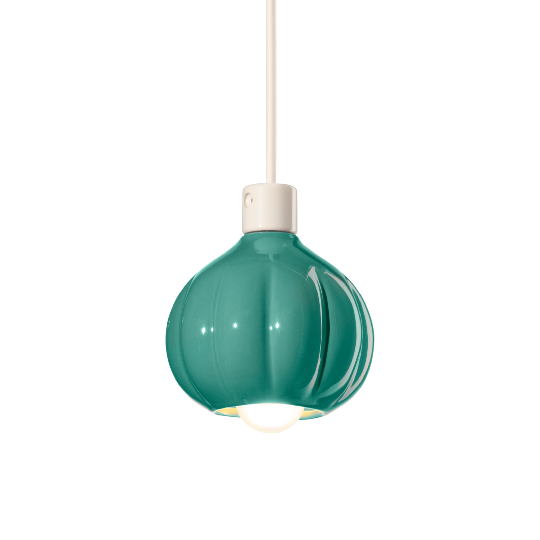Lampa wisząca ceramiczna AFOXÉ turkusowy