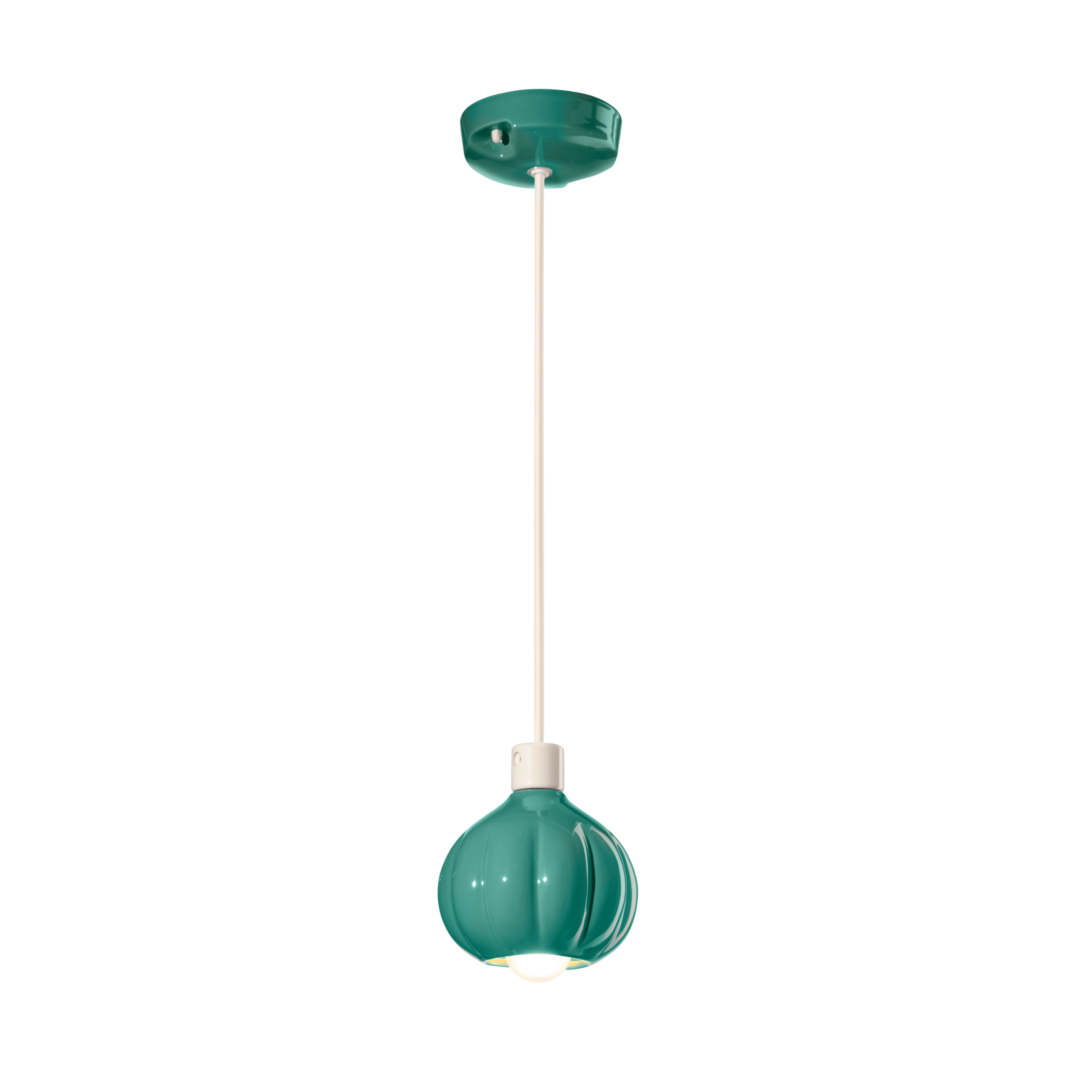 Lampa wisząca ceramiczna AFOXÉ turkusowy