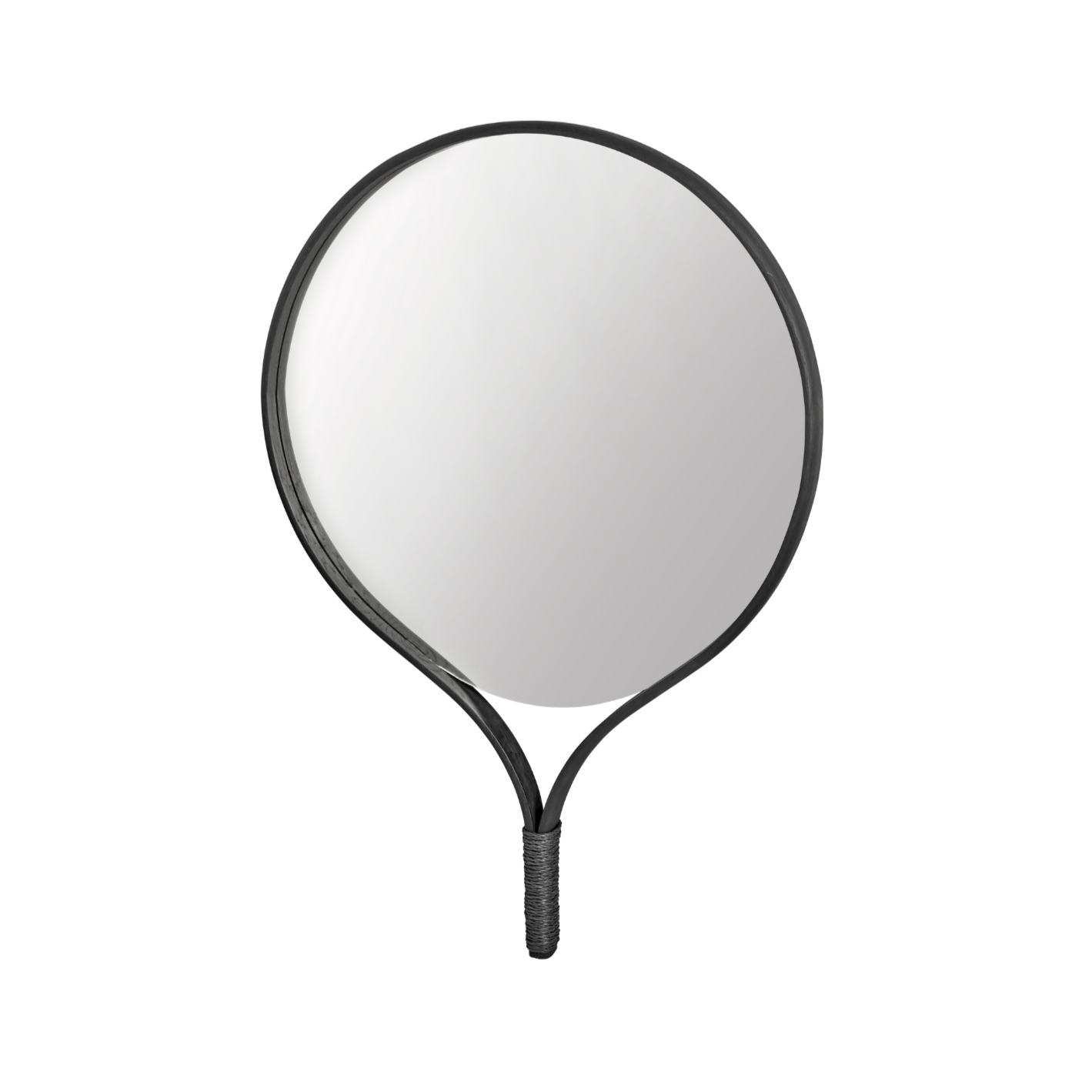 Lustro RACQUET rama z czarnego drewna dębowego