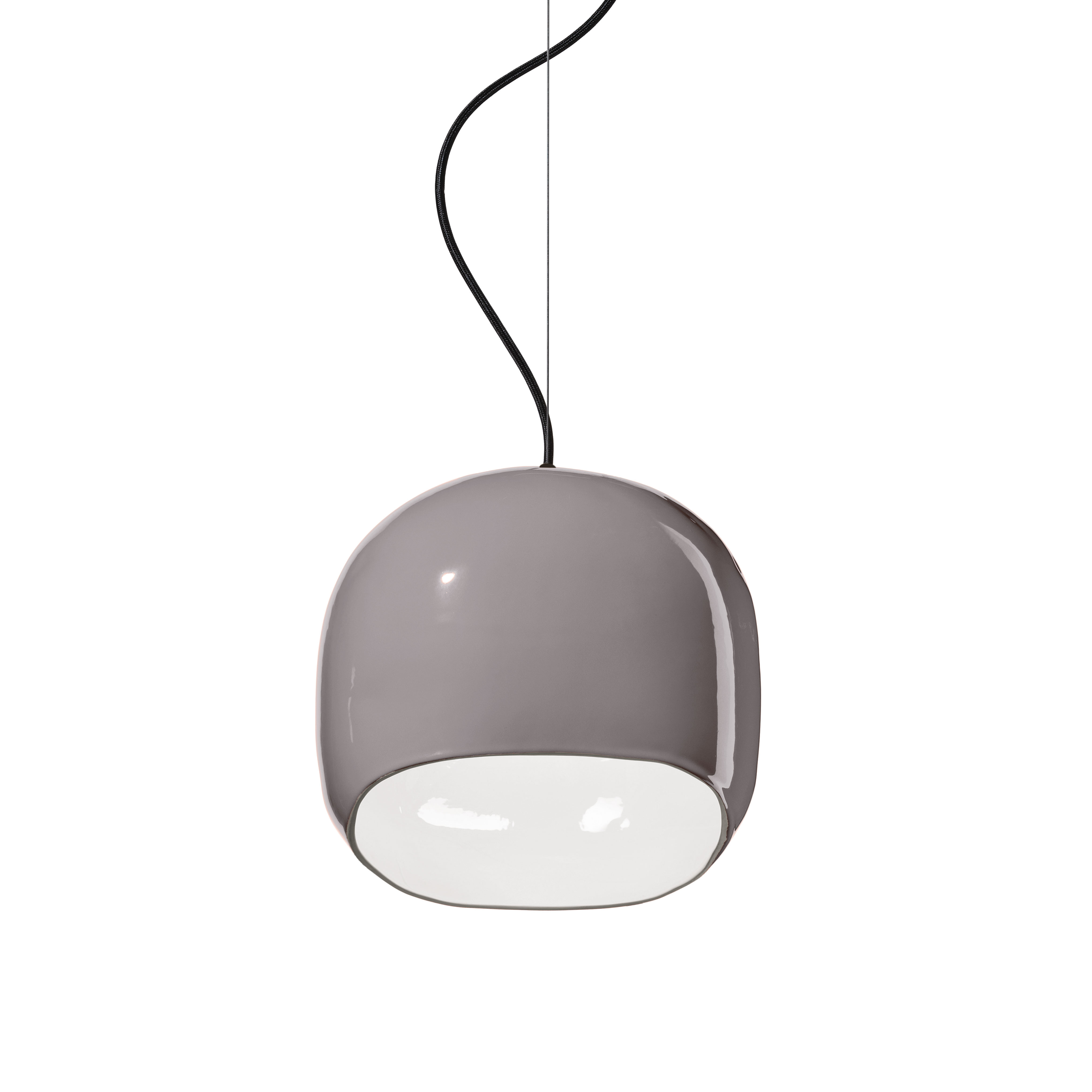 Lampa wisząca ceramiczna AYRTON szary