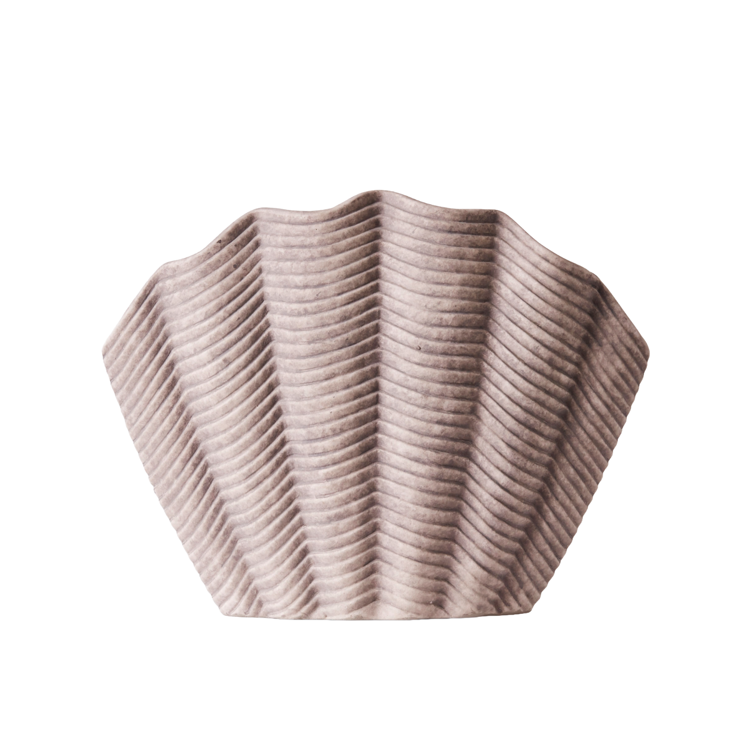 Vase CONCHA graue Keramik