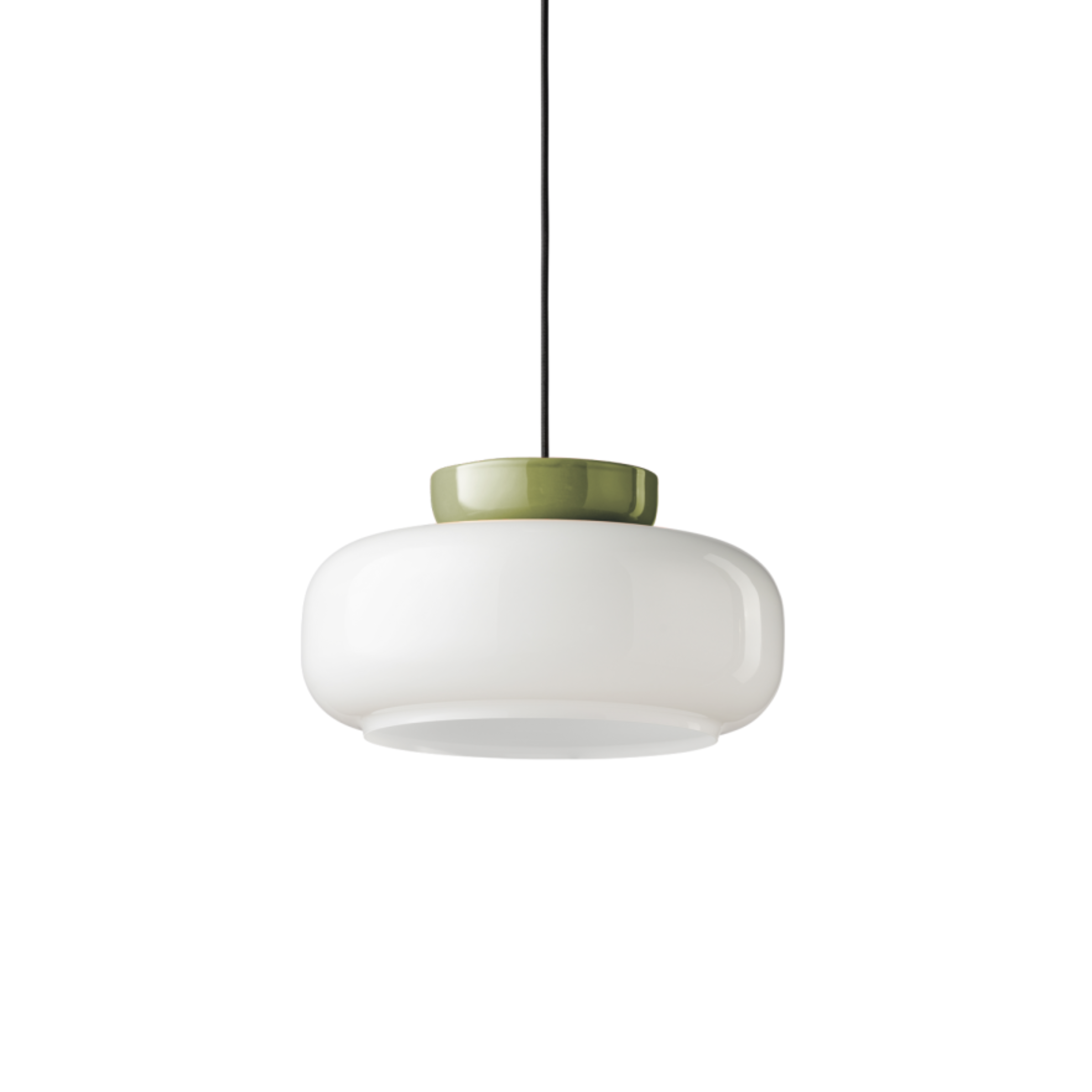 Lampa wisząca ceramiczna MARACANÀ mleczny z szałwiowym