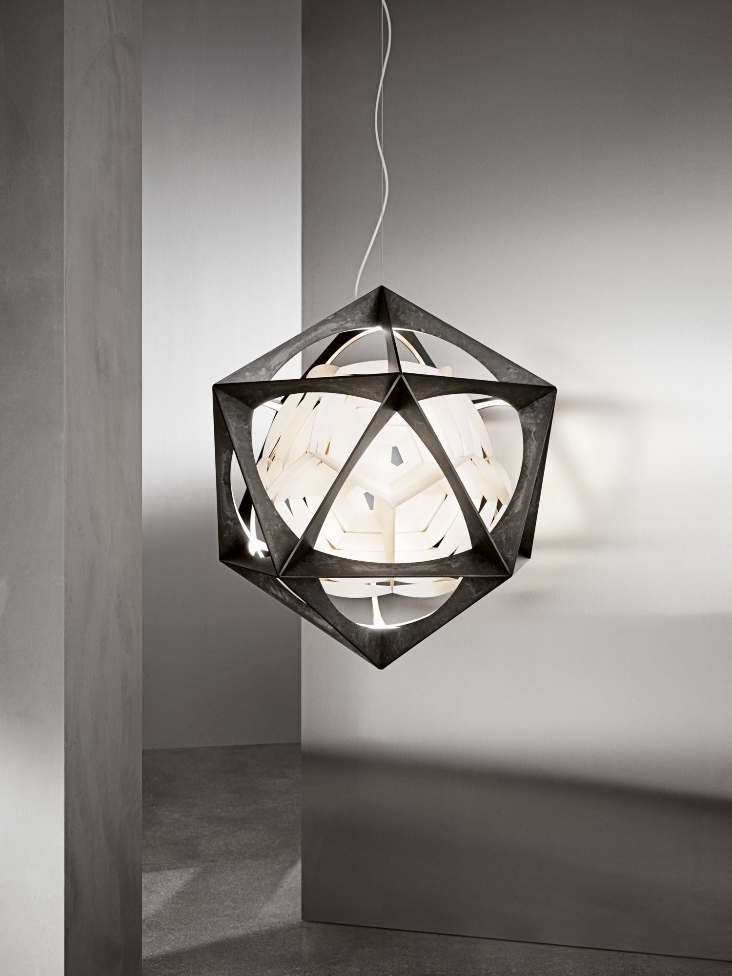 OE QUASI pendant lamp dark aluminum