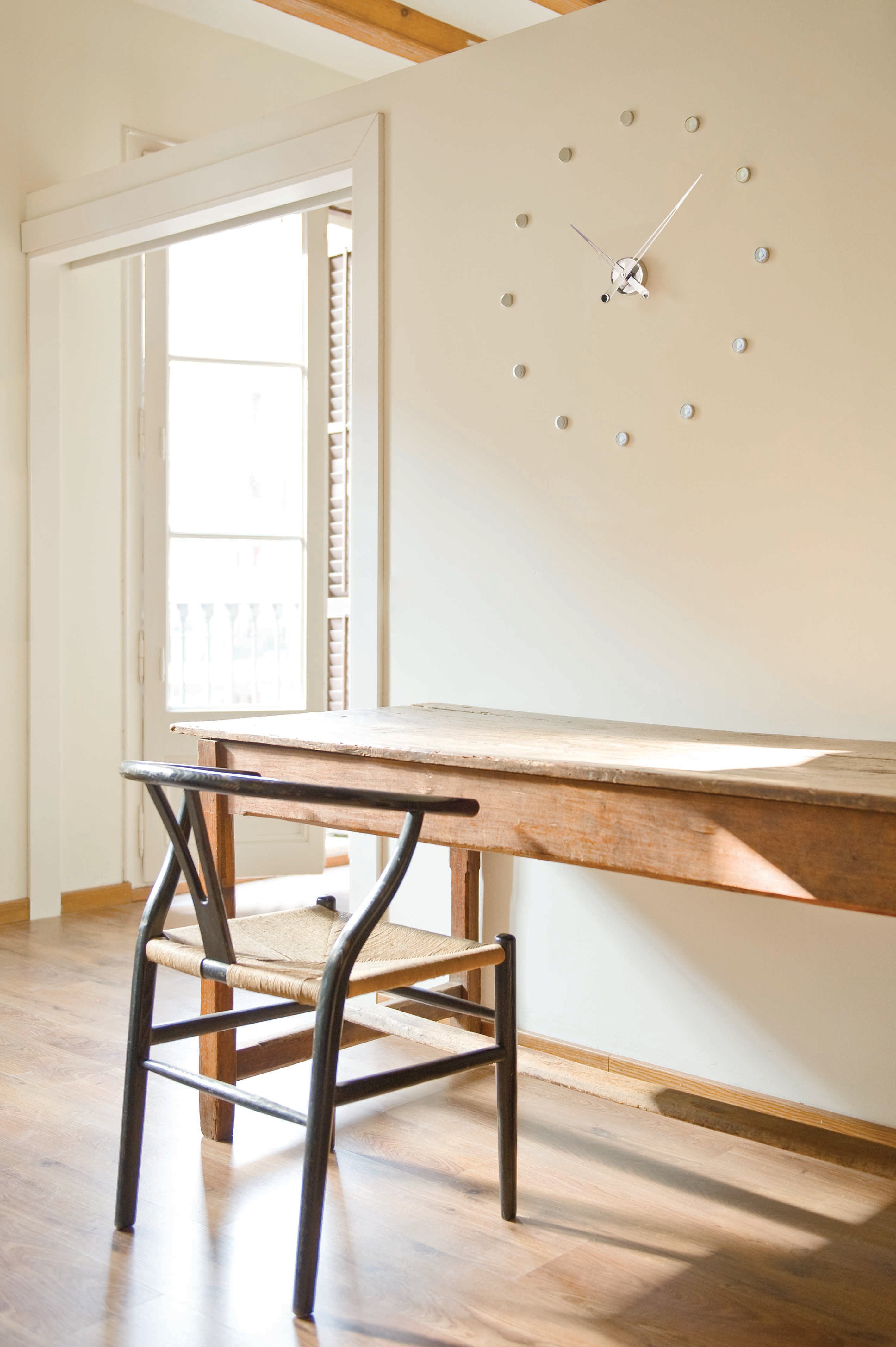 Zegar ścienny RODON chromowany