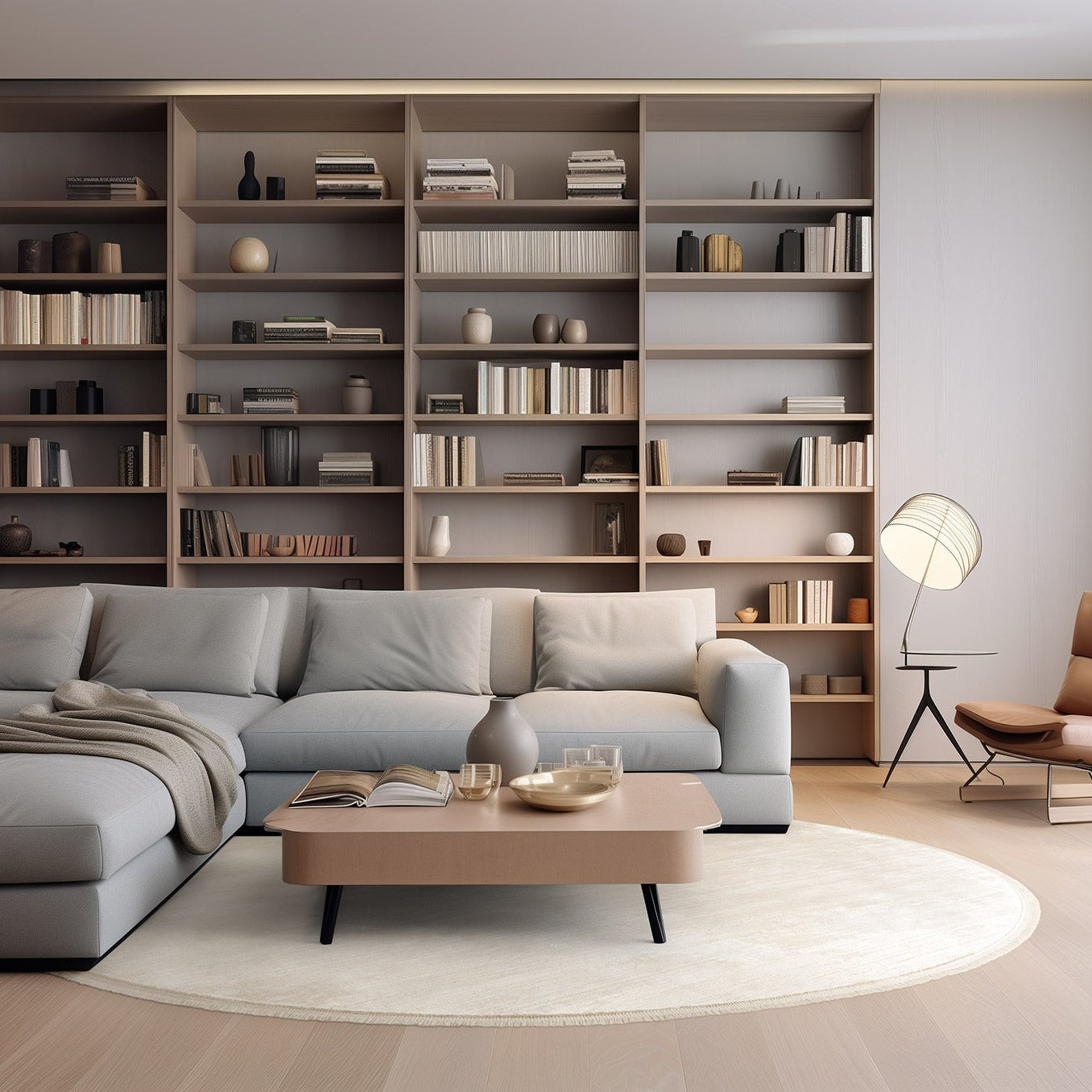 Dywan okrągły ROYAL kremowy