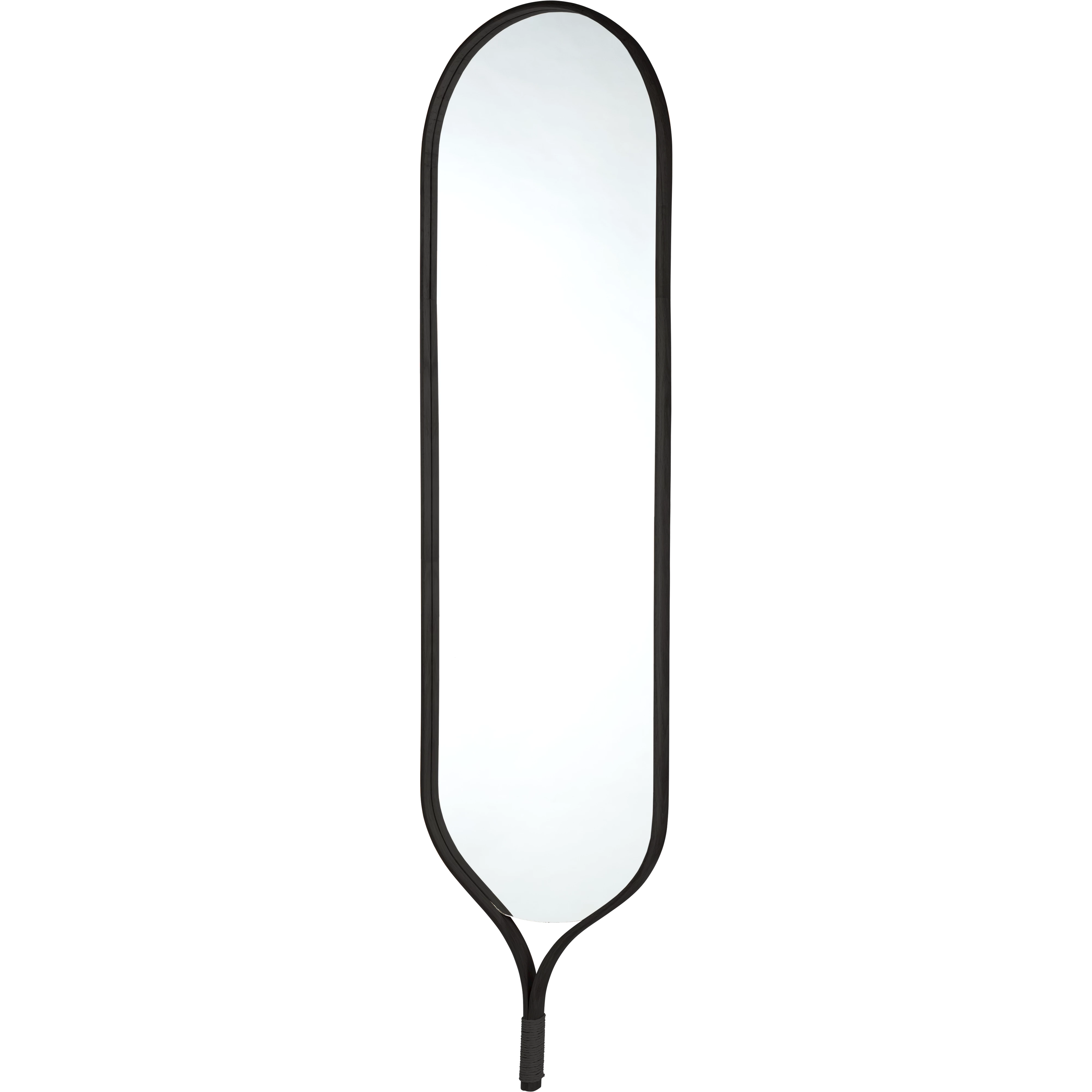 Lustro RACQUET rama z czarnego drewna dębowego