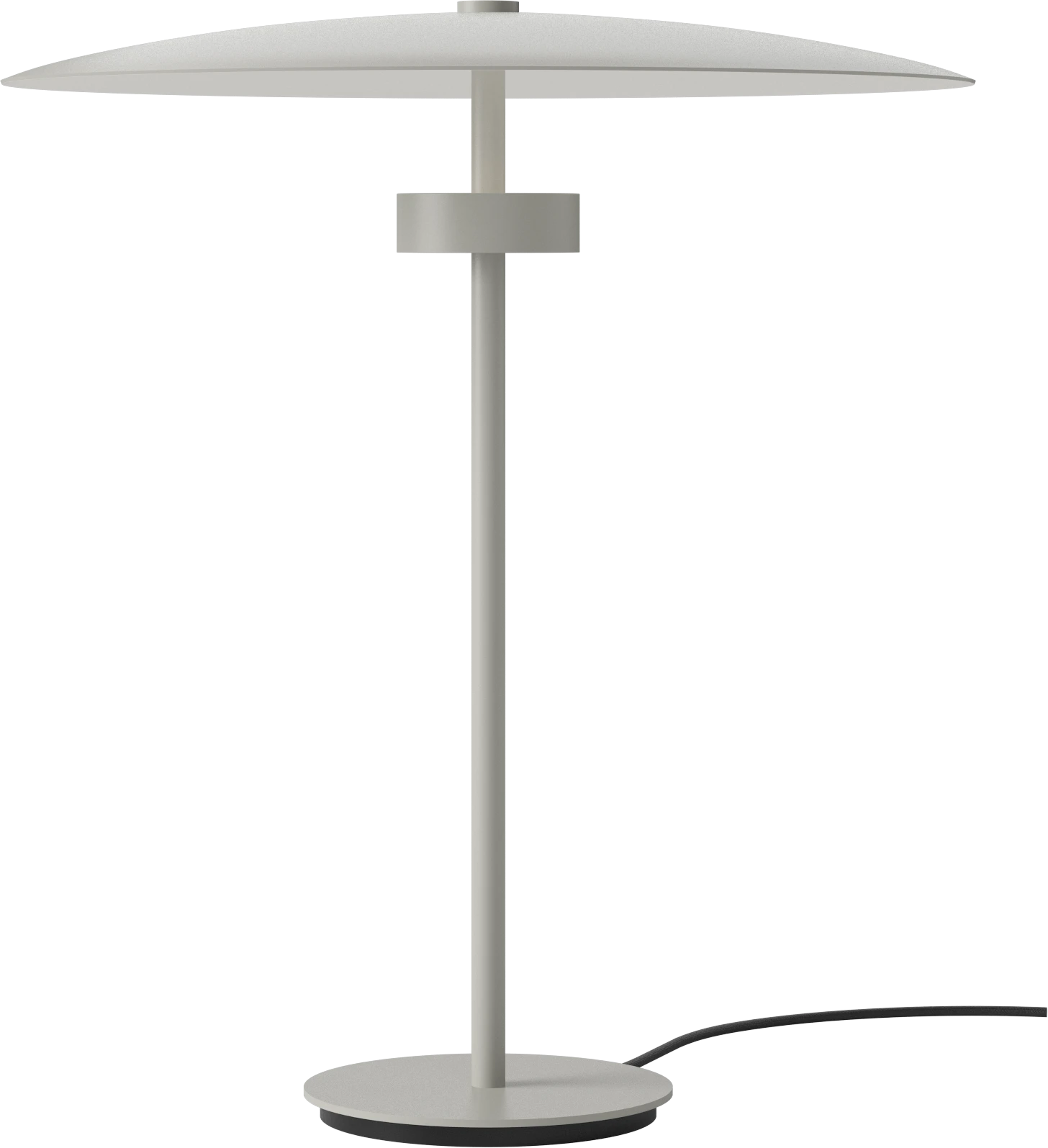Graue Reflexionstischlampe