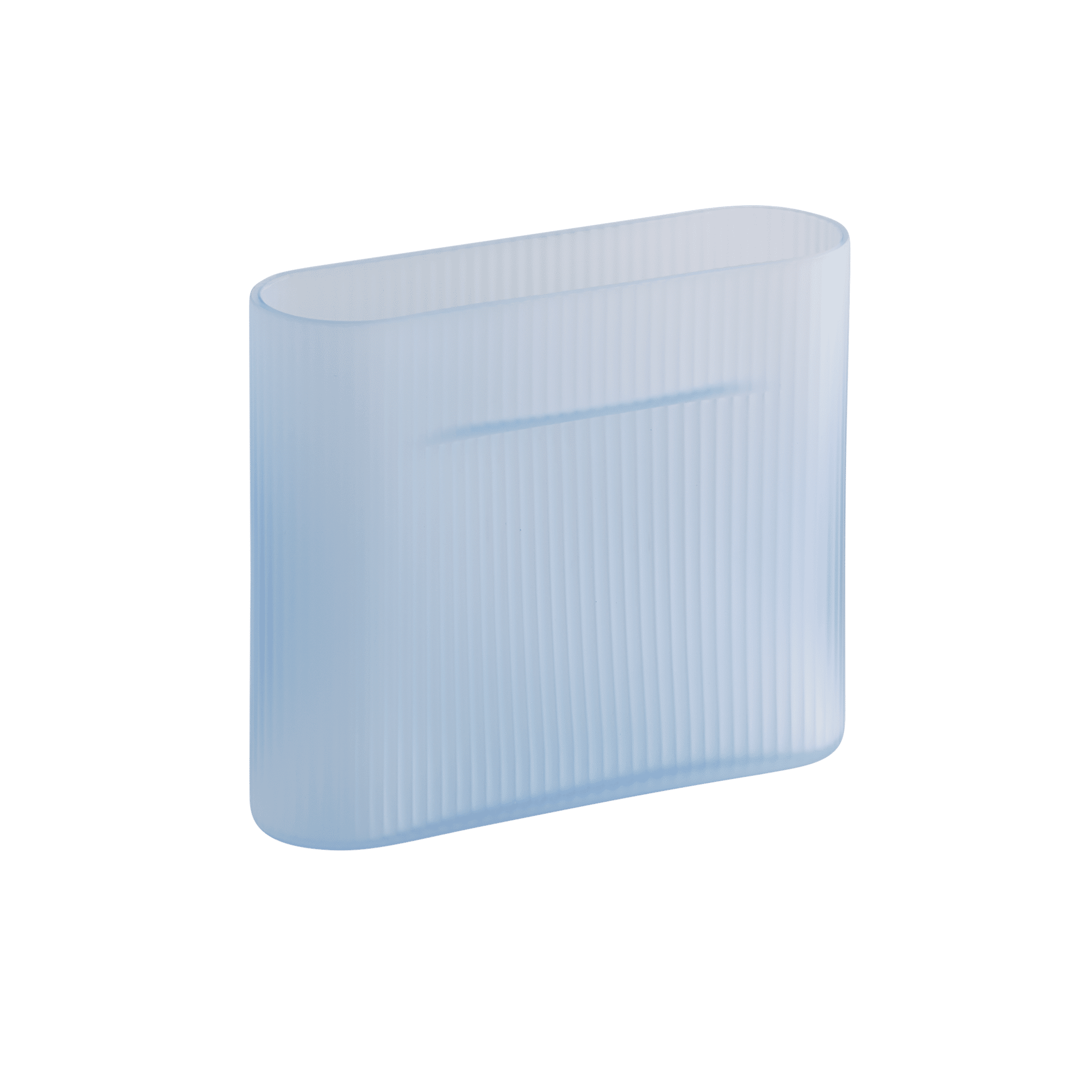 Ridge Blue Vase