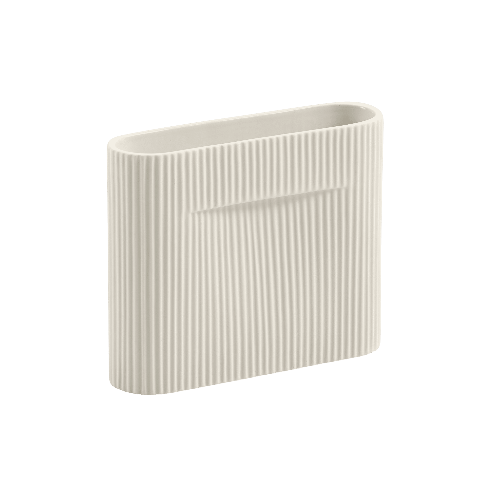 Wazon ceramiczny RIDGE złamana biel