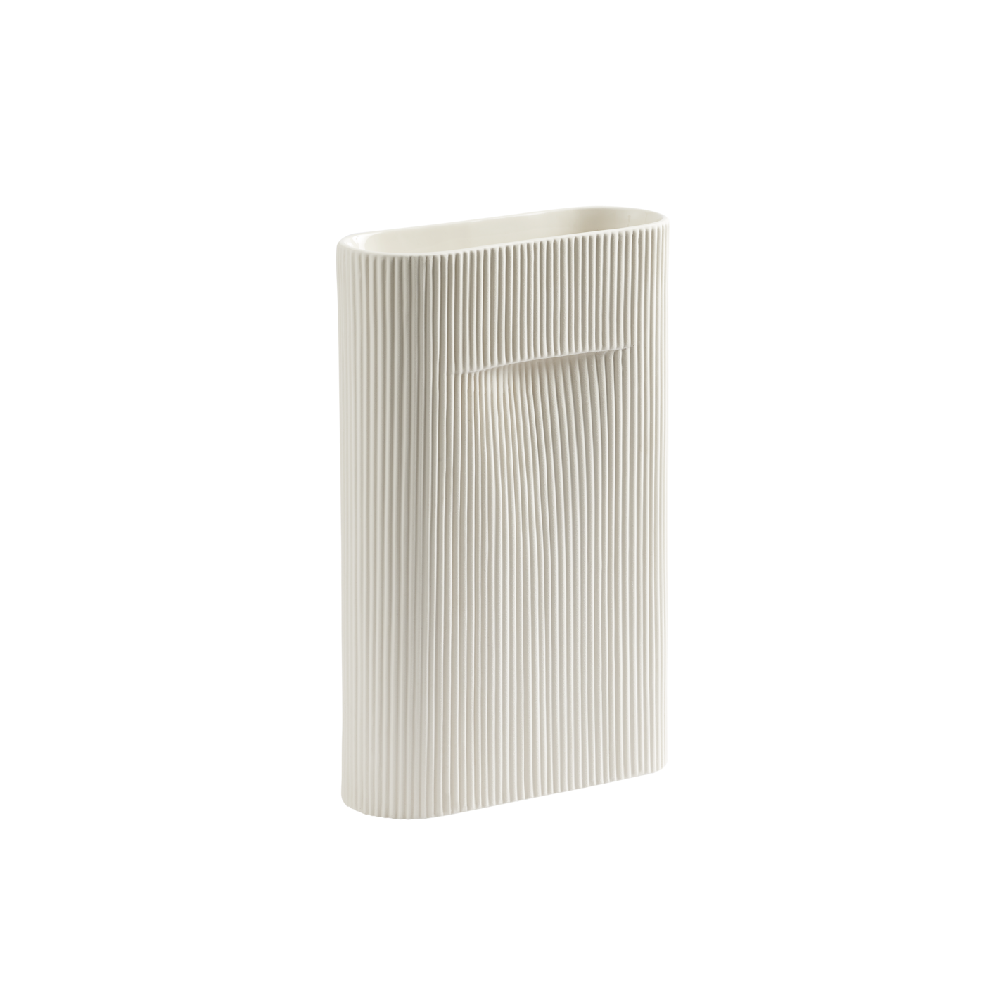 Wazon ceramiczny RIDGE złamana biel