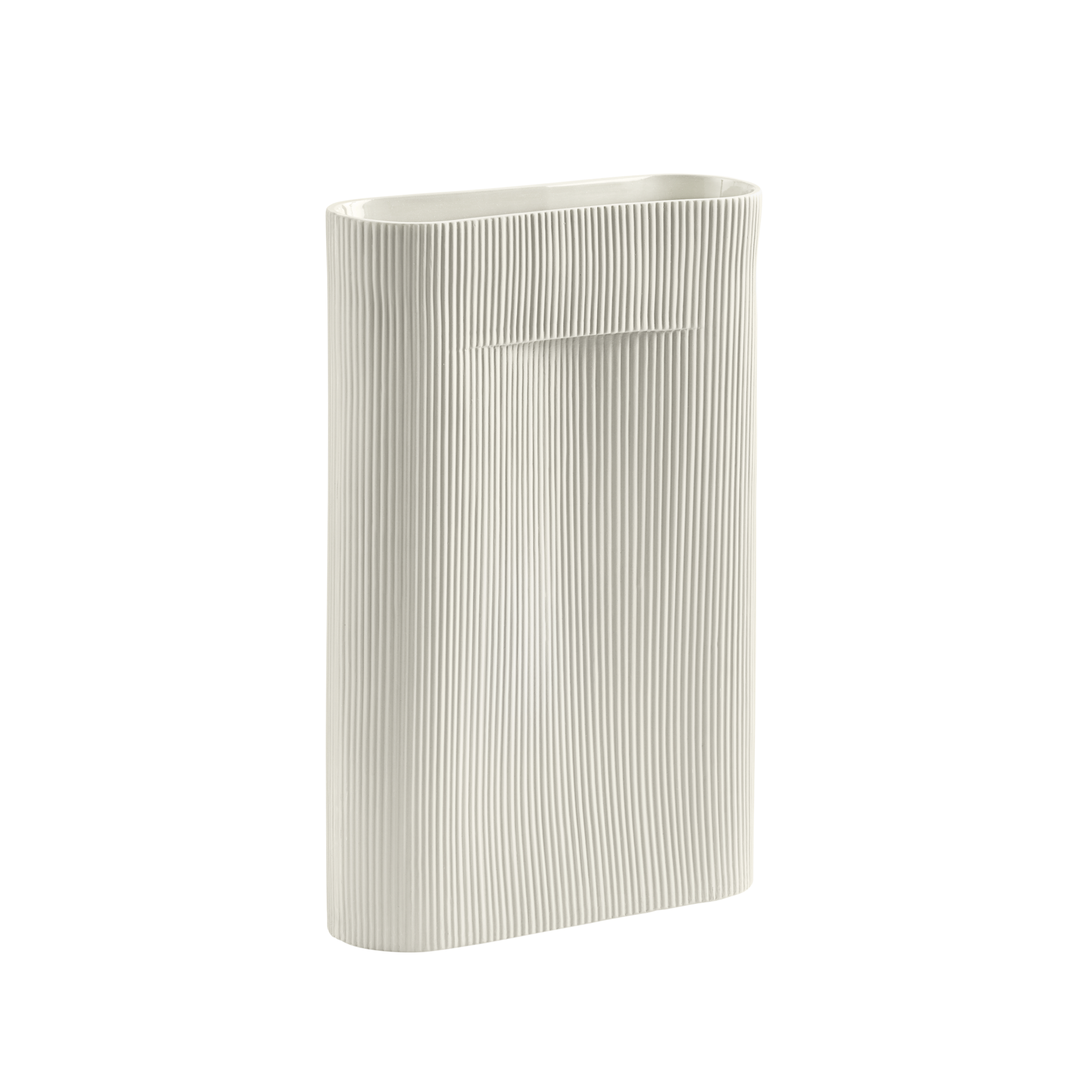 Wazon ceramiczny RIDGE złamana biel