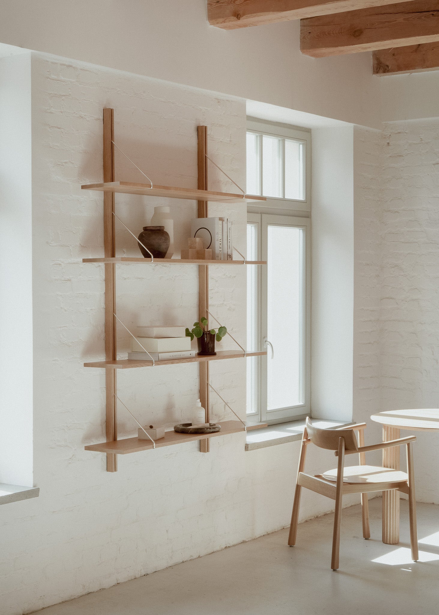 Regał ścienny RODD drewno dębowe