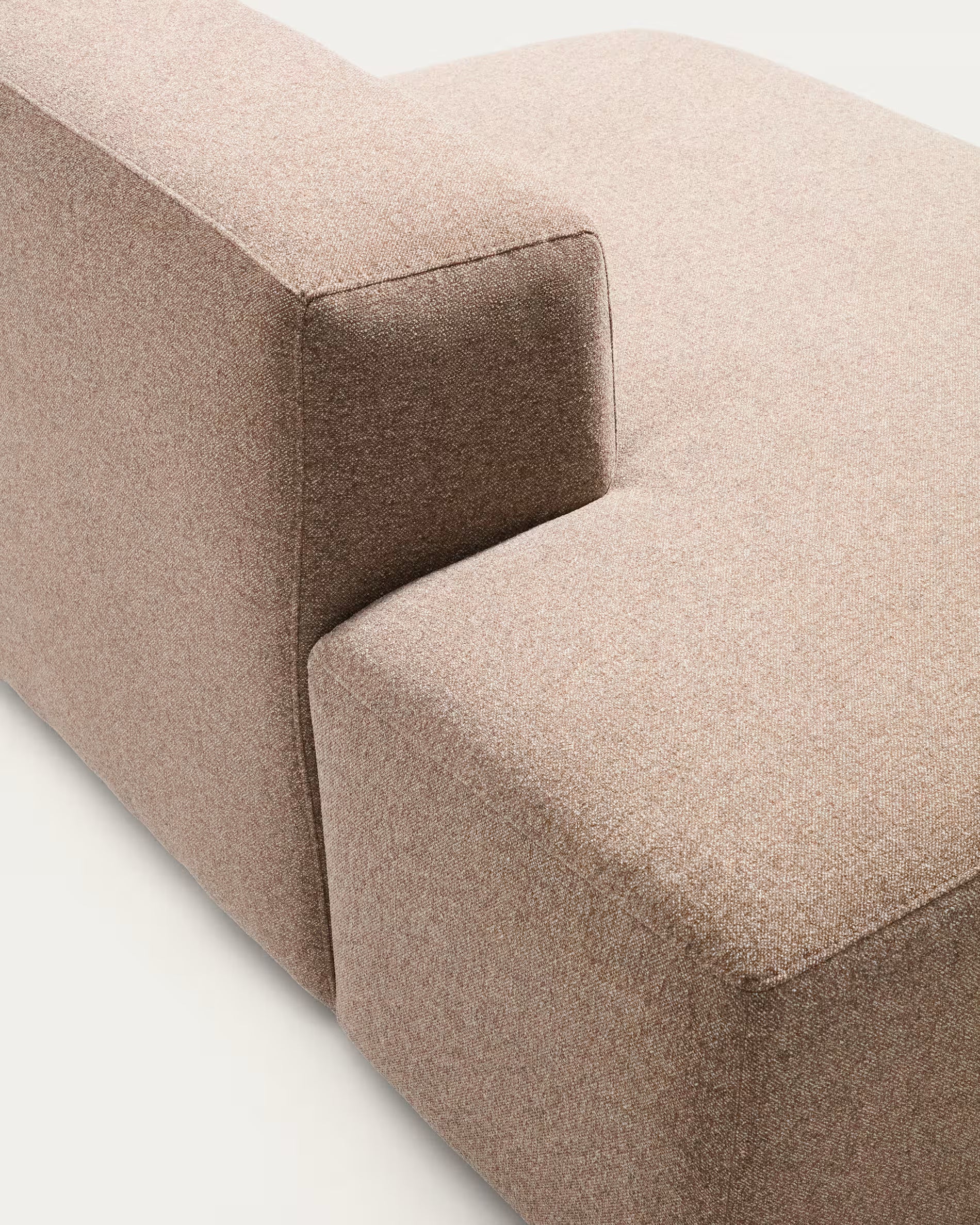 Sofa 4-osobowa BLOK jasnobrązowy szenil