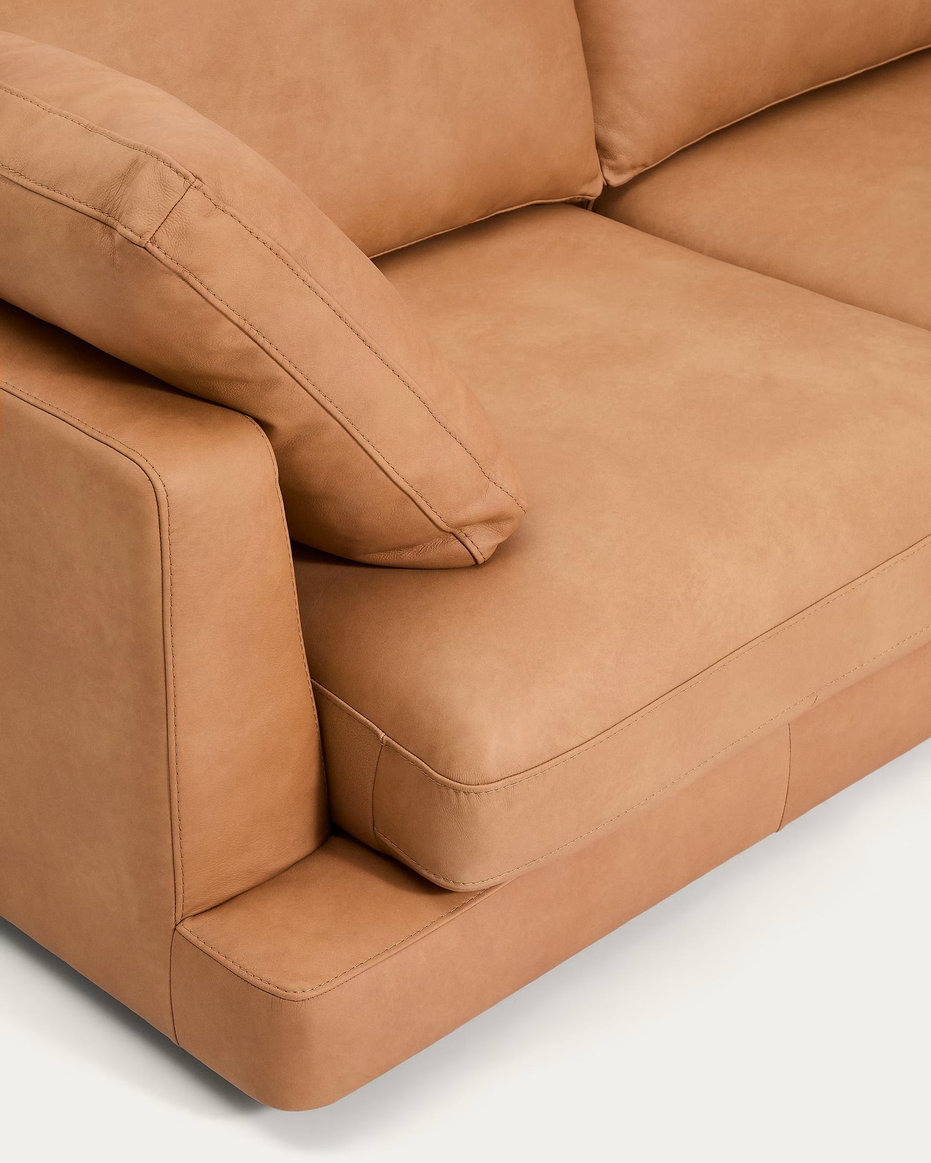 6-seater GALA sofa natural leather