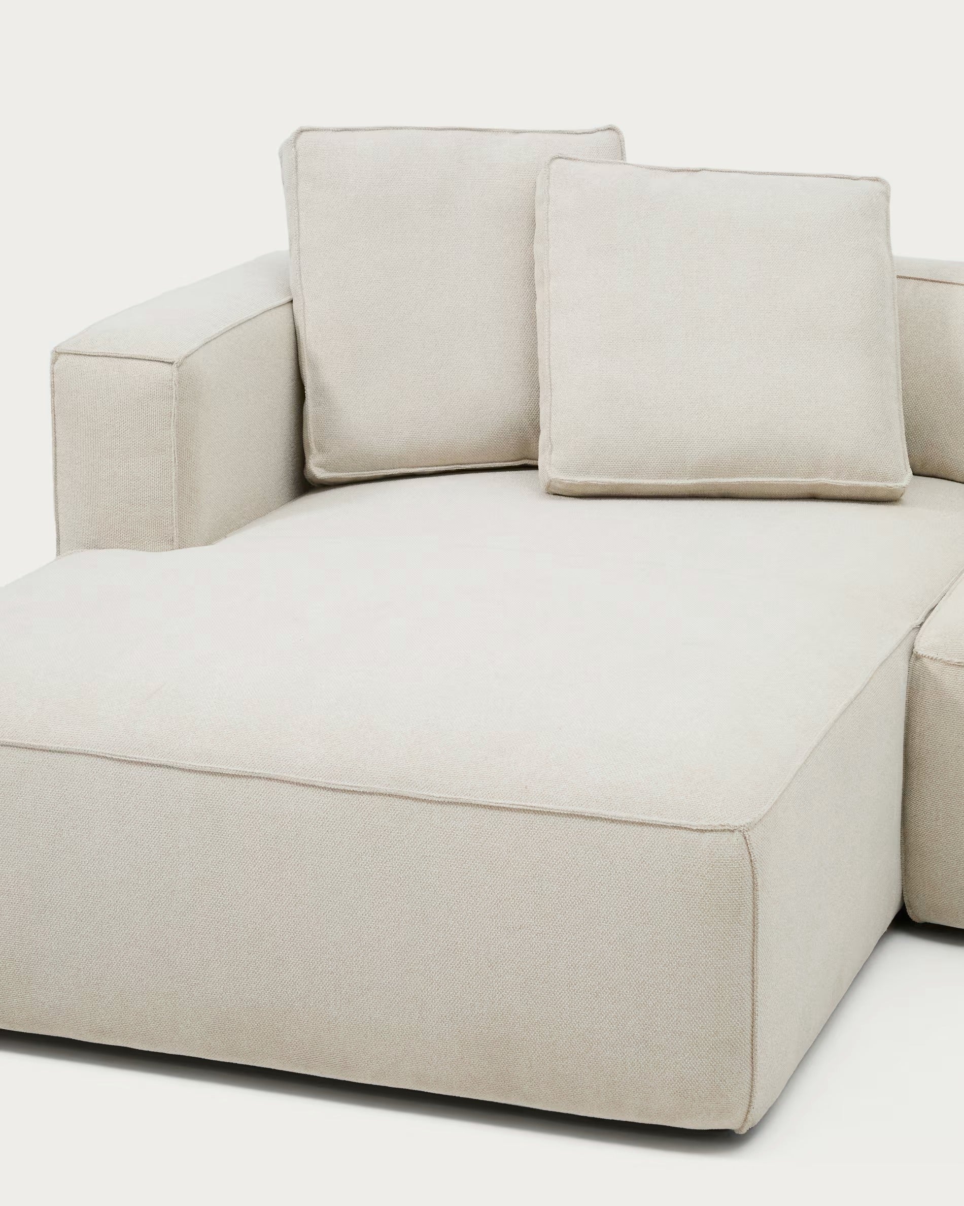 Linksseitiges 3-Sitzer-Sofa mit Schlaffunktion MARELA beige